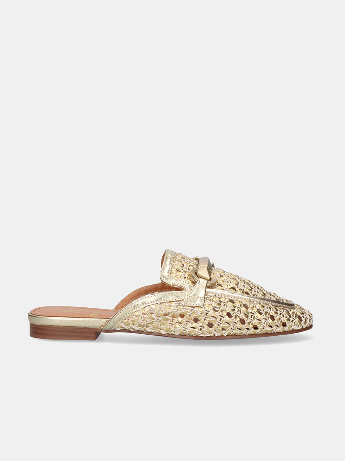 ANNE-1578 LEATHER GOLD