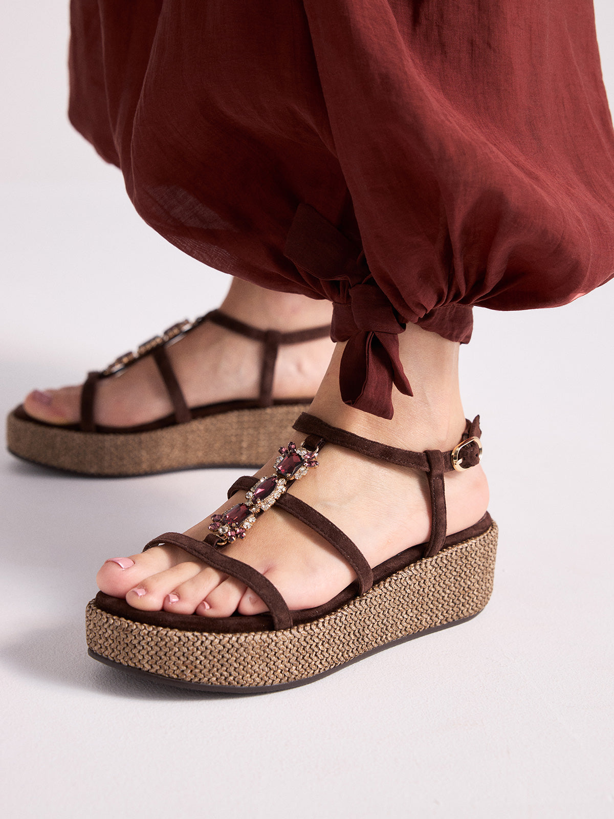 Sandalias de tacón ancho