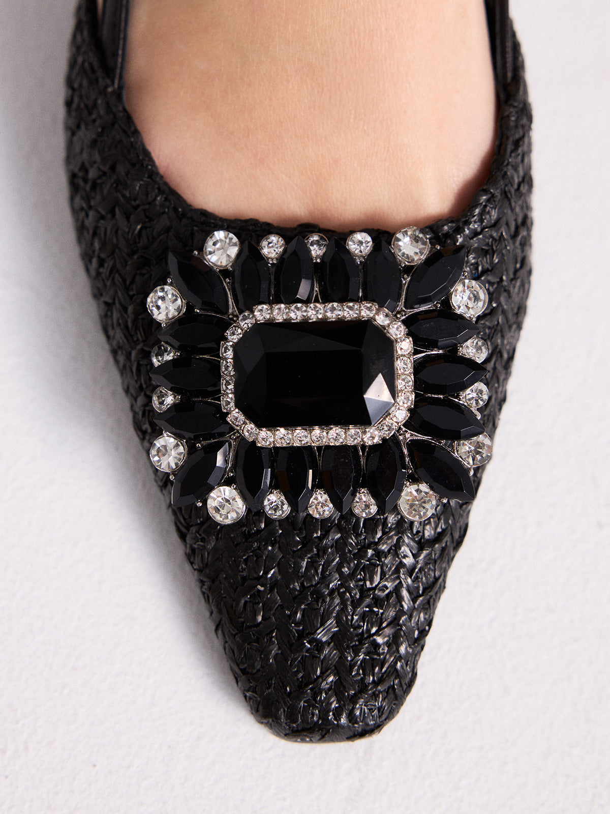 ABRIL-3822 RAFFIA BLACK