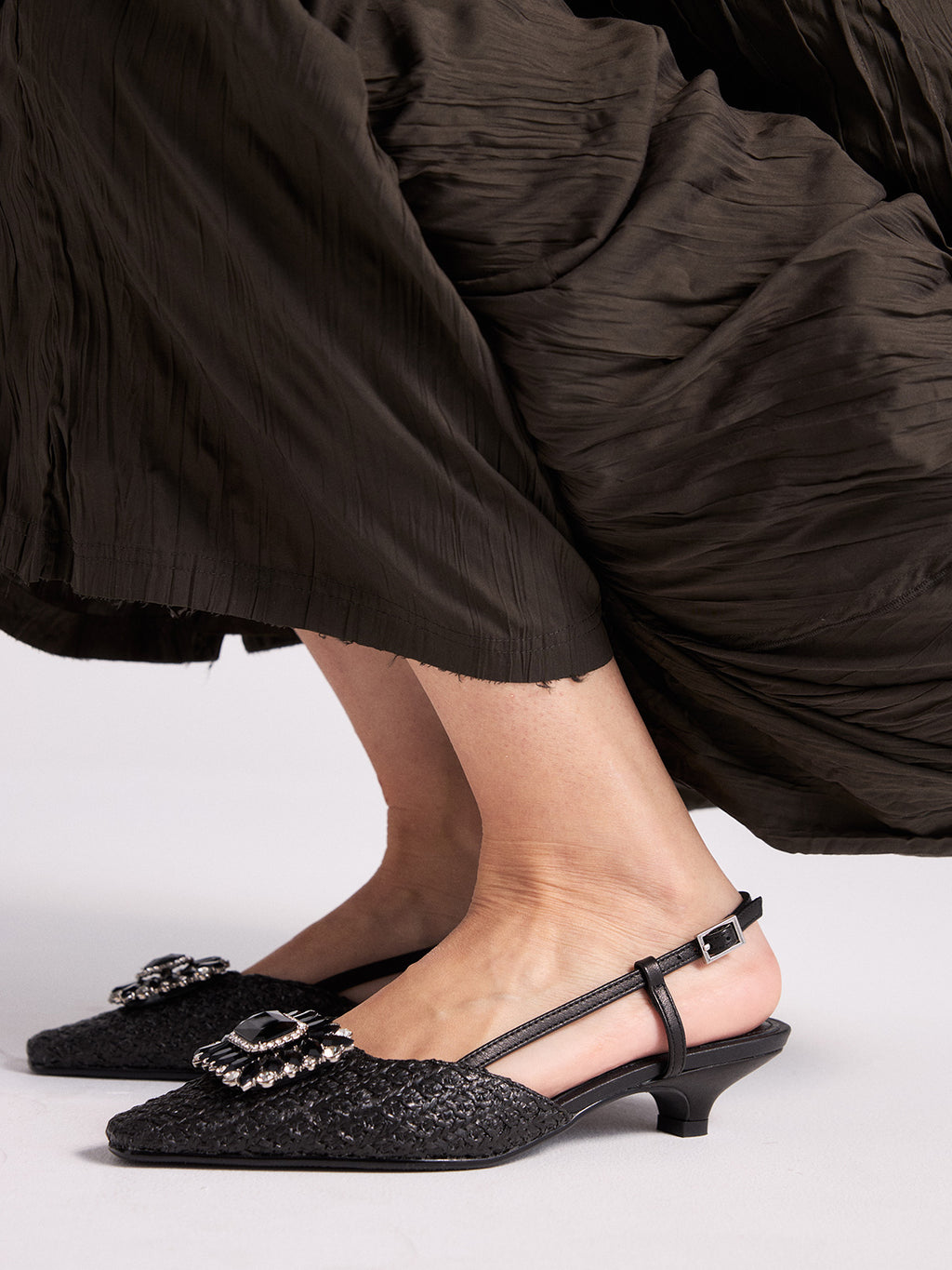 ABRIL-3822 RAFFIA BLACK