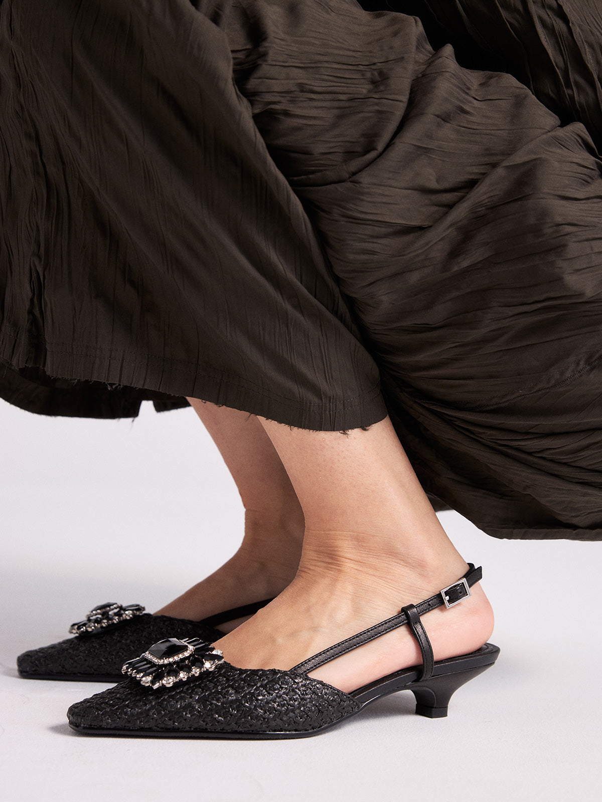 ABRIL-3822 RAFFIA BLACK