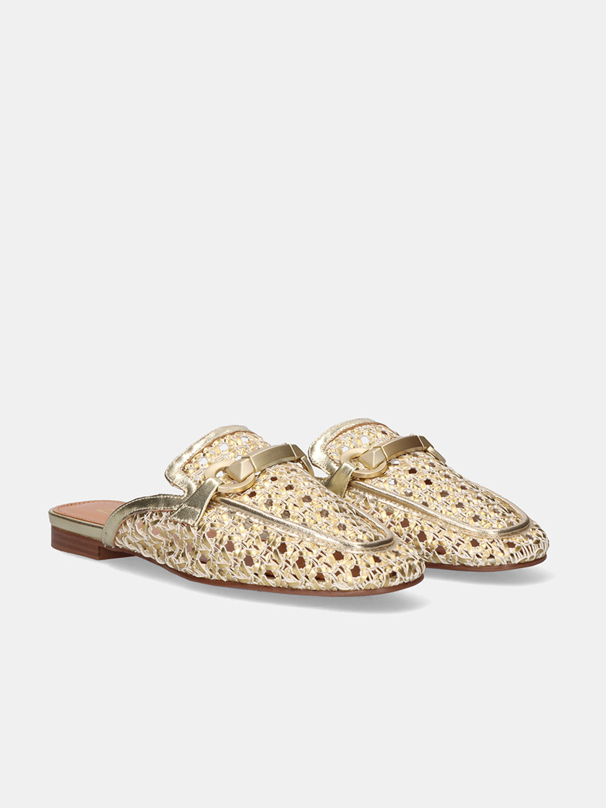 ANNE-1578 LEATHER GOLD