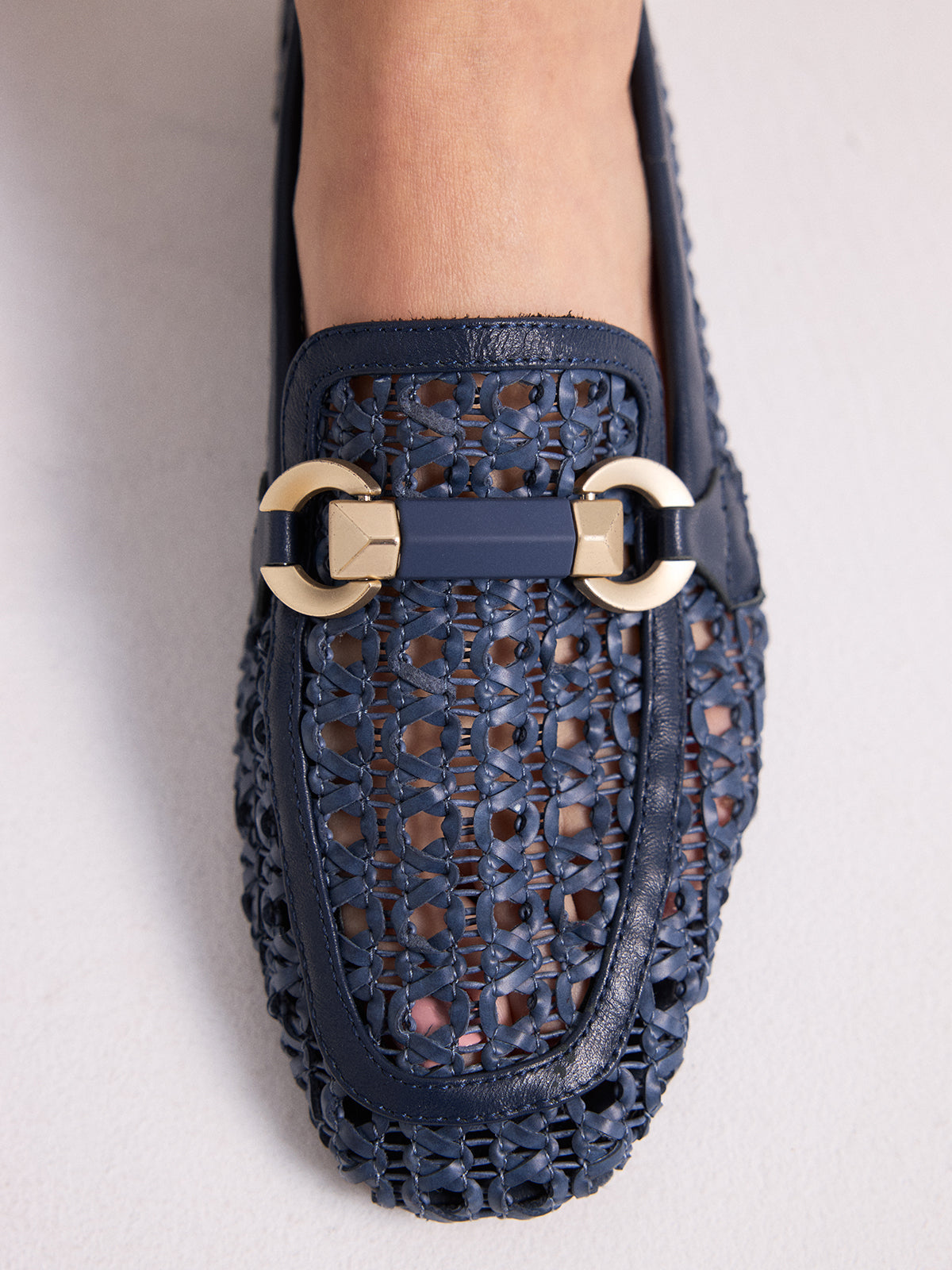 ANNE-1579 LEATHER BLUE