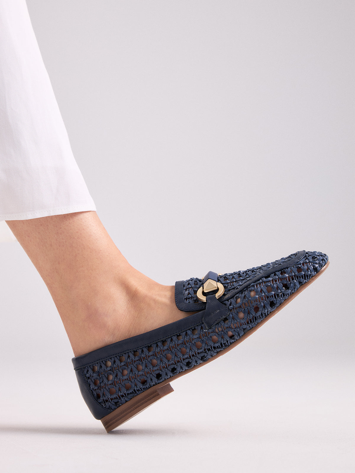 ANNE-1579 LEATHER BLUE