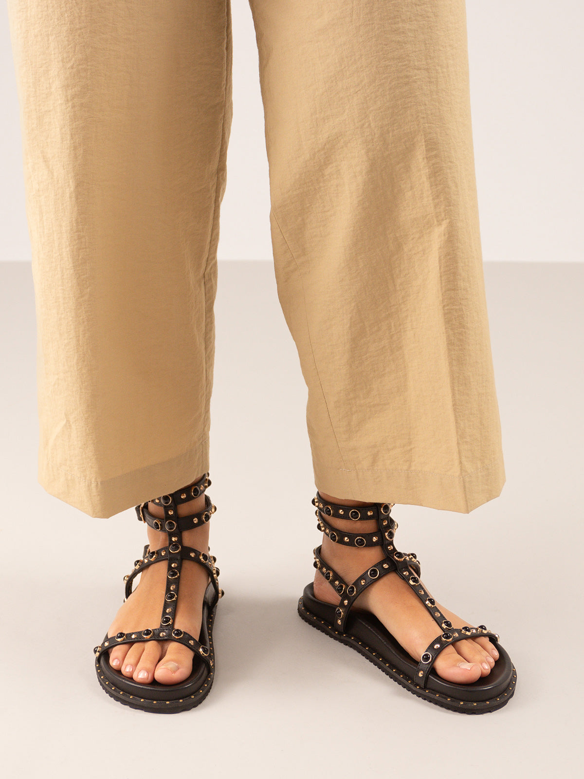 BARBARA-4042 LEATHER BLACK