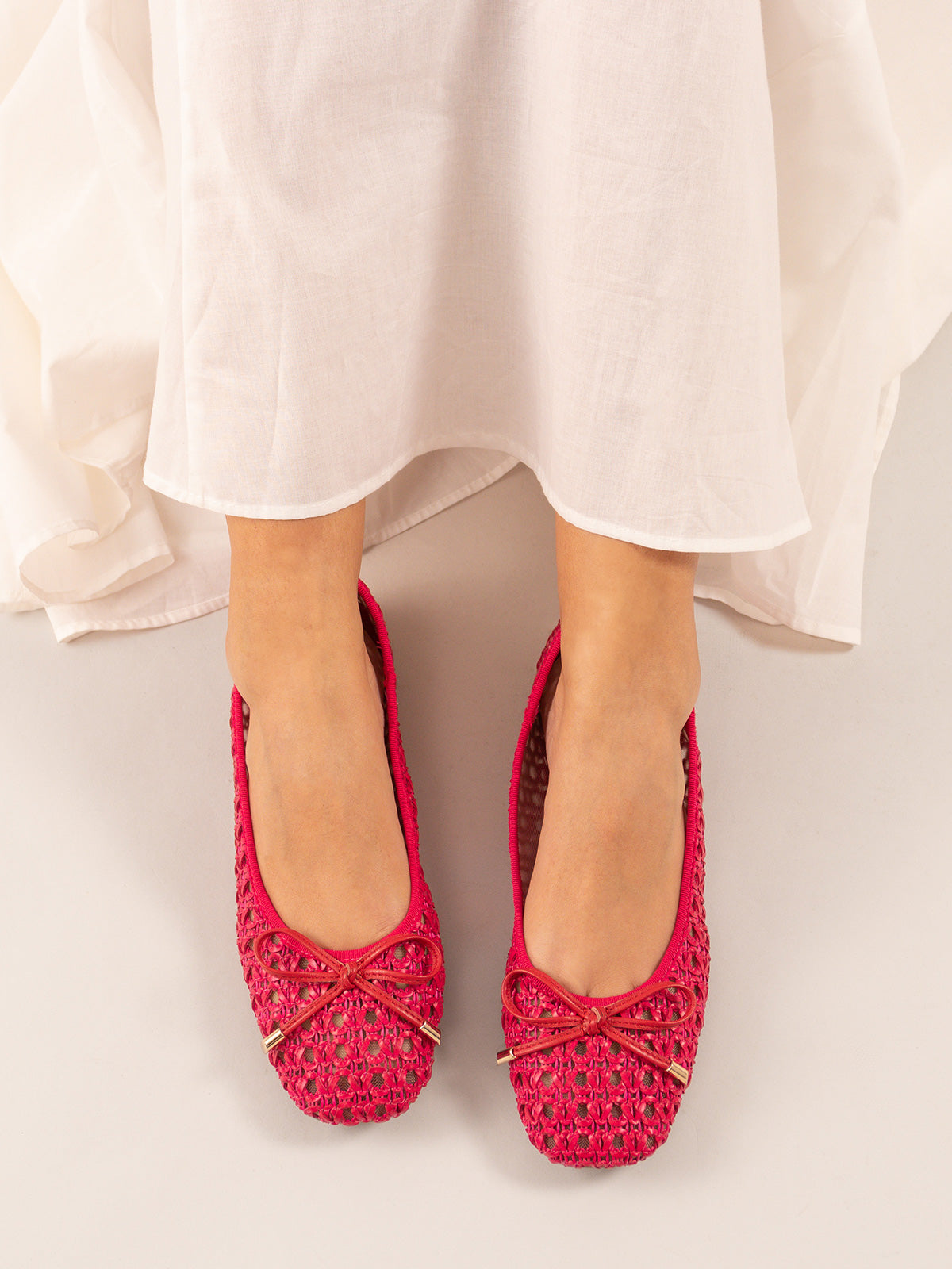 BEGA-1576 LEATHER FUXIA RED