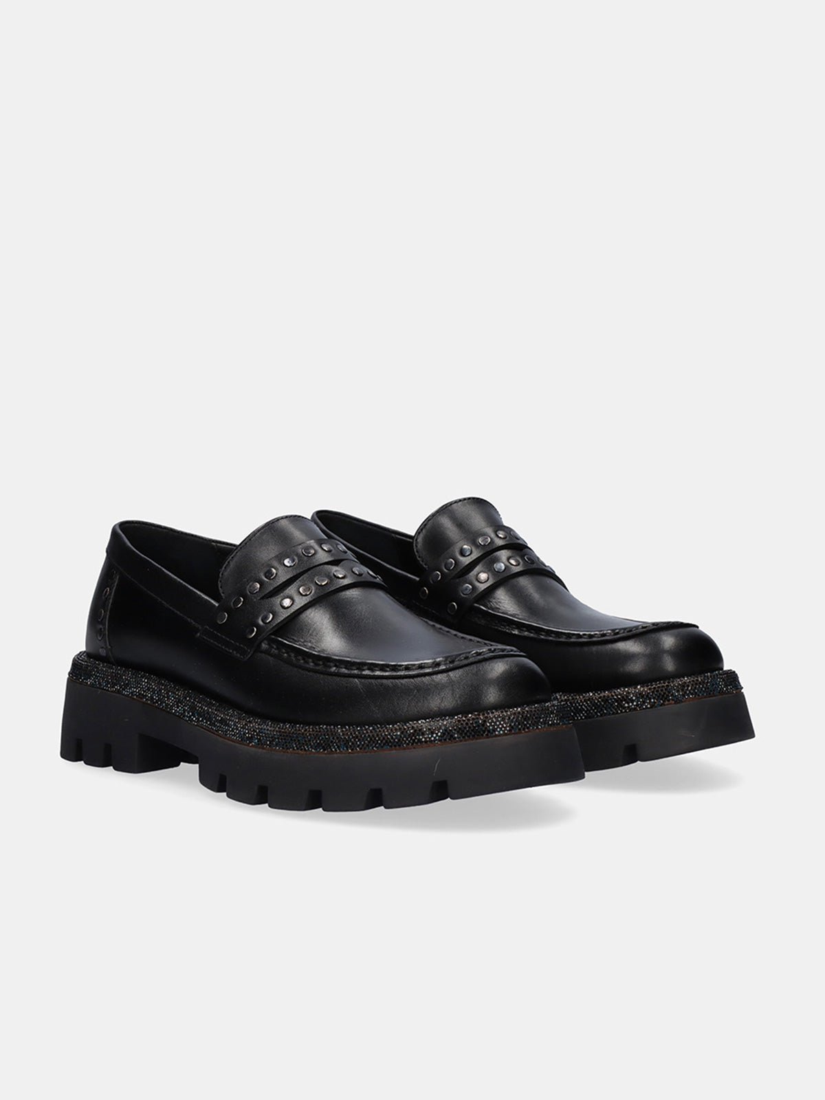 ELLEN-2075 LEATHER BLACK