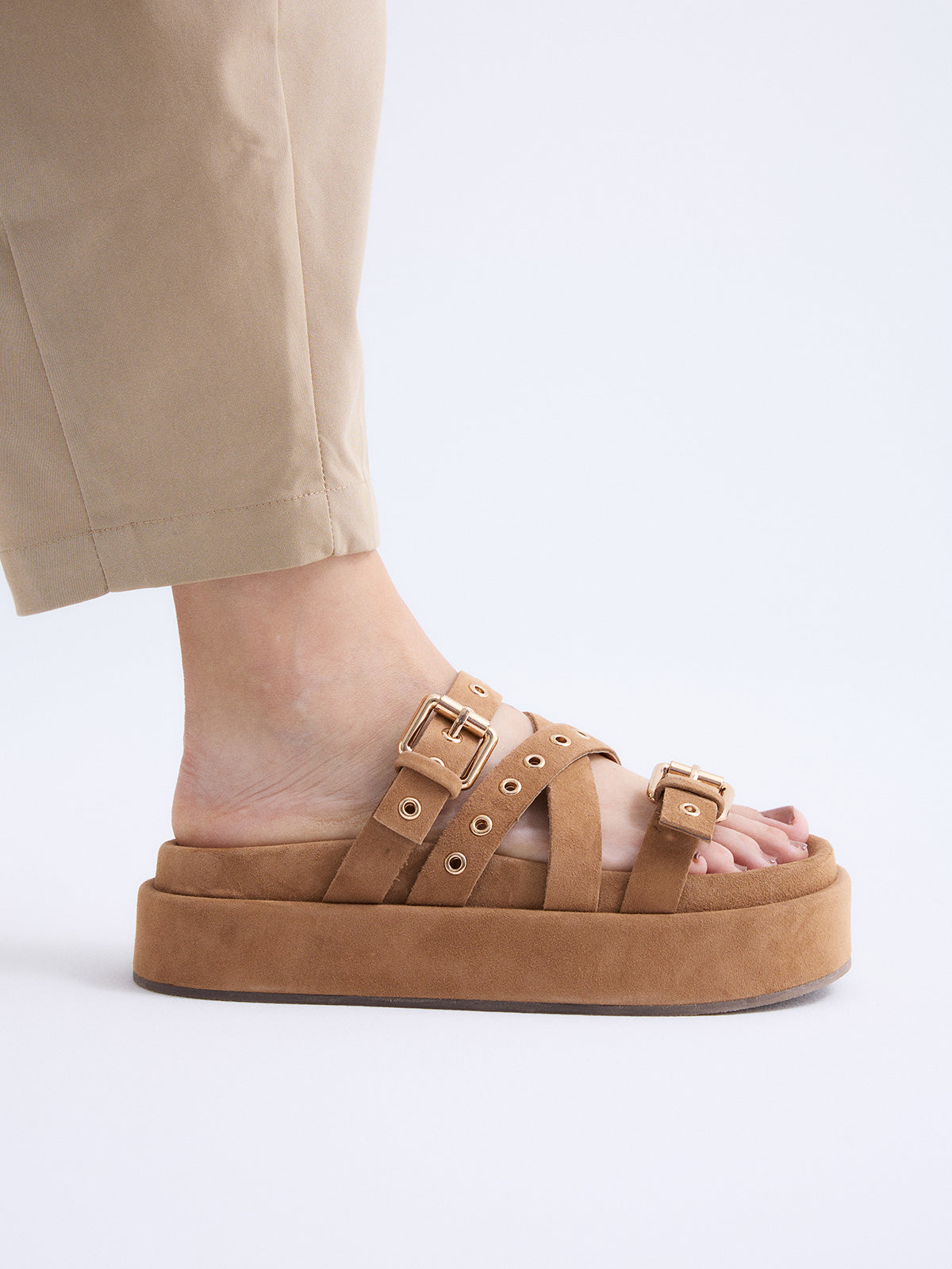LETIZIA-7342 SUEDE BEIGE