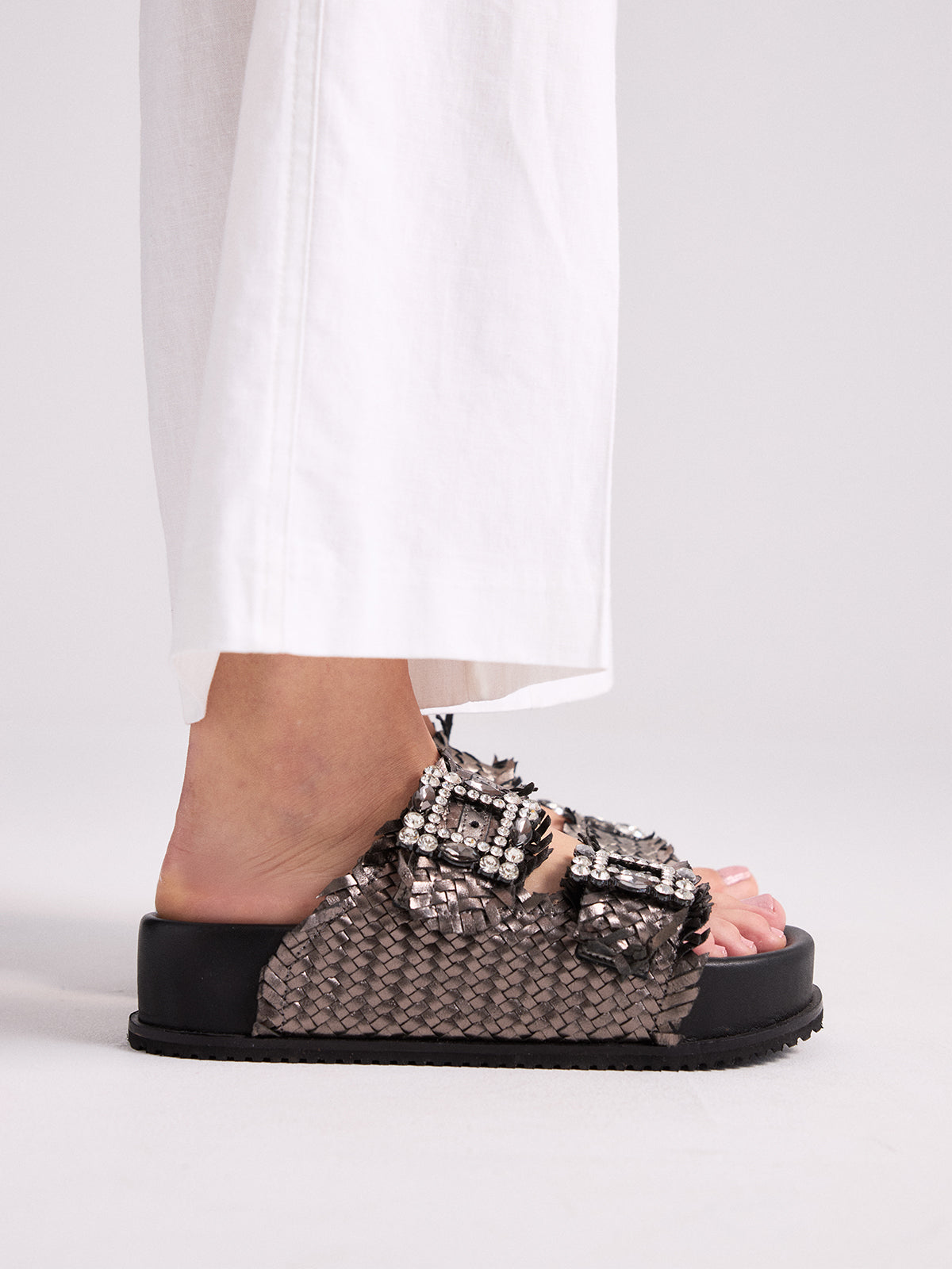 MARY-212 LEATHER PEWTER