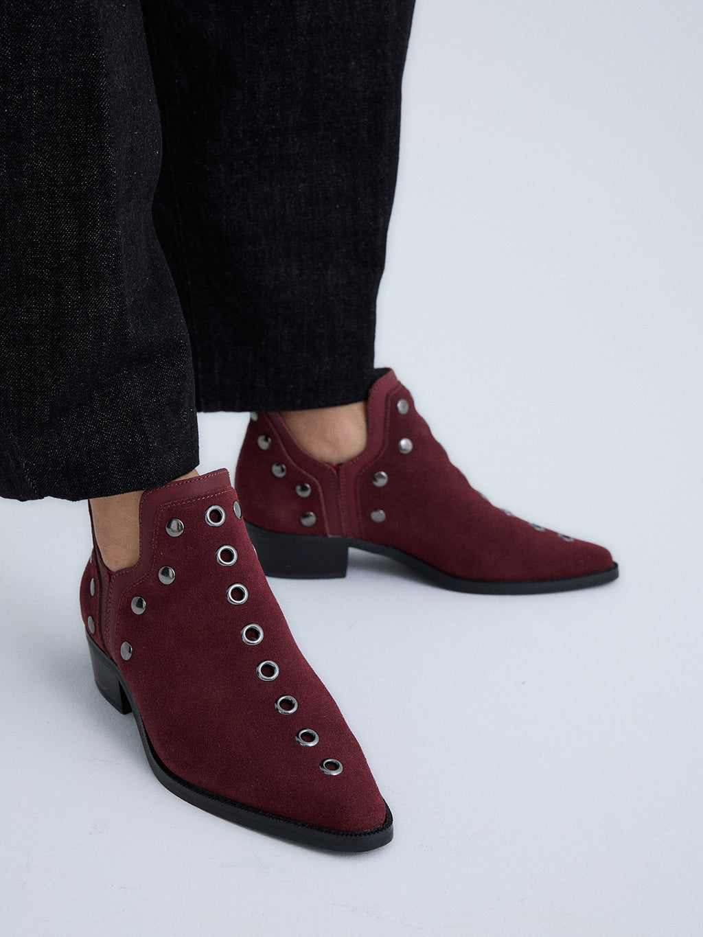 MILAN-01 SUEDE BORDEAUX