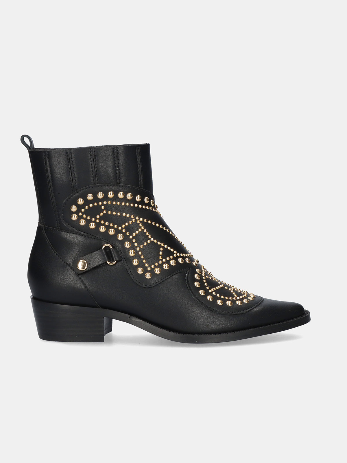 MILAN-026 LEATHER BLACK-GOLD