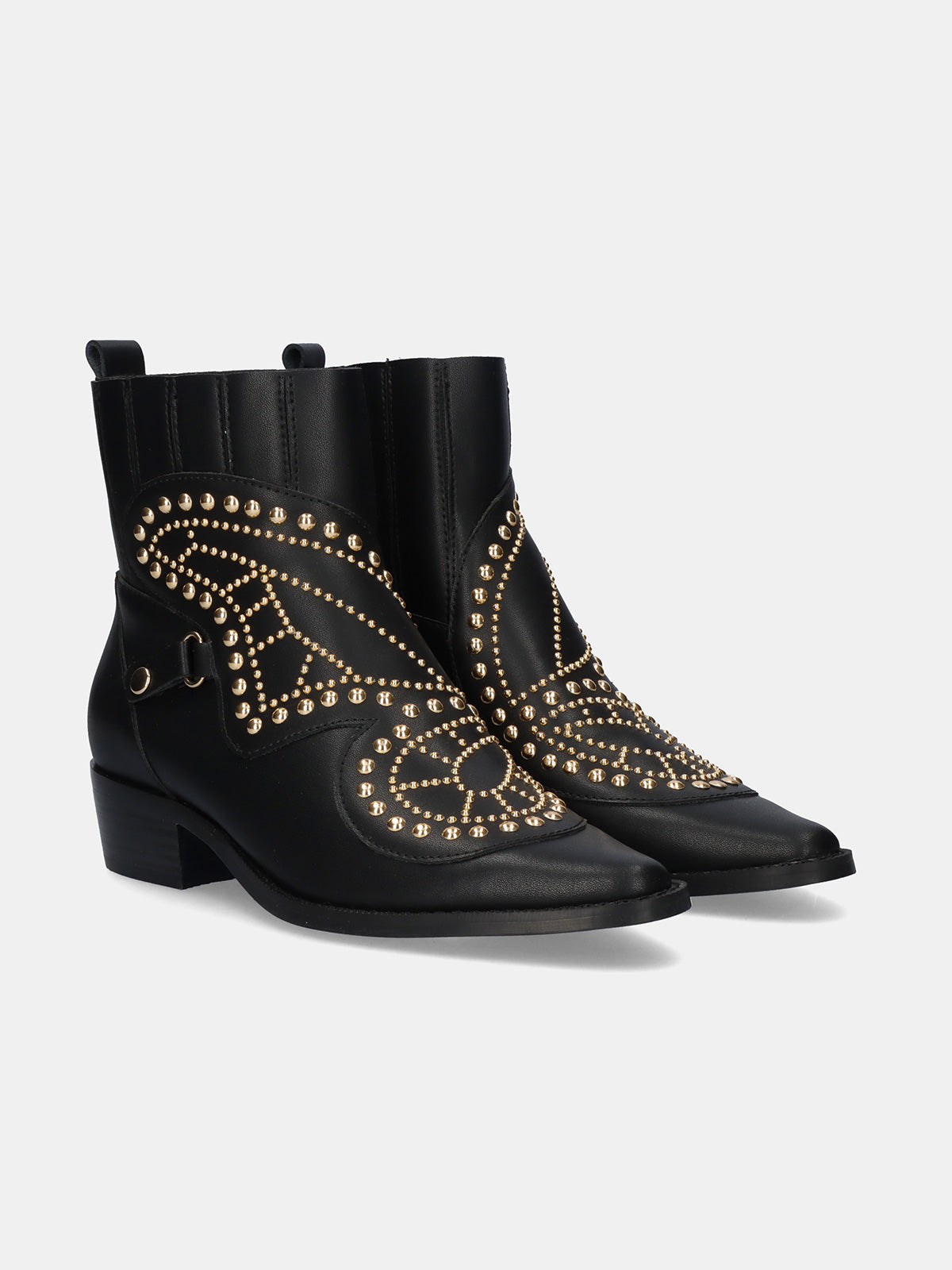 MILAN-026 LEATHER BLACK-GOLD