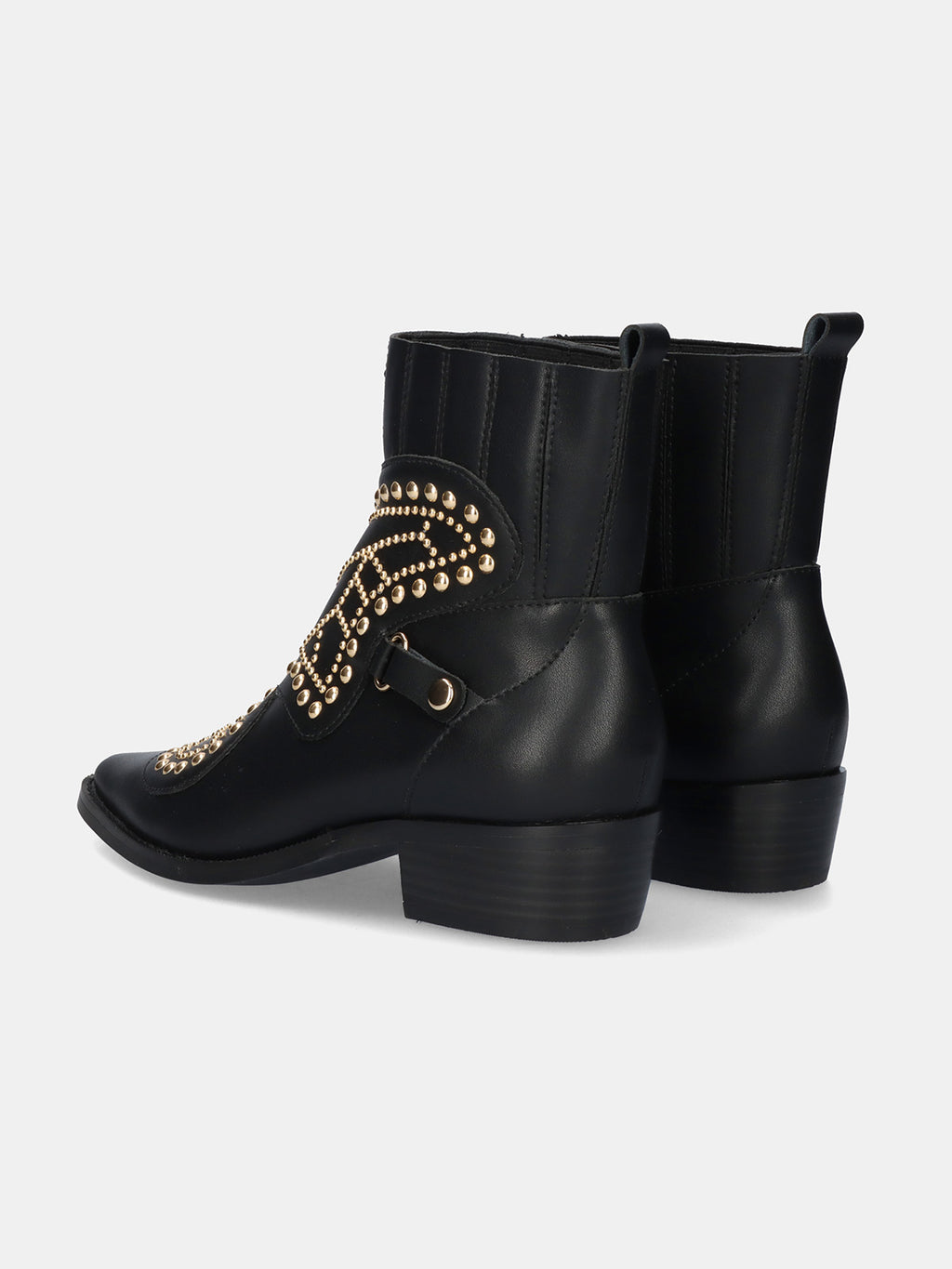 MILAN-026 LEATHER BLACK-GOLD