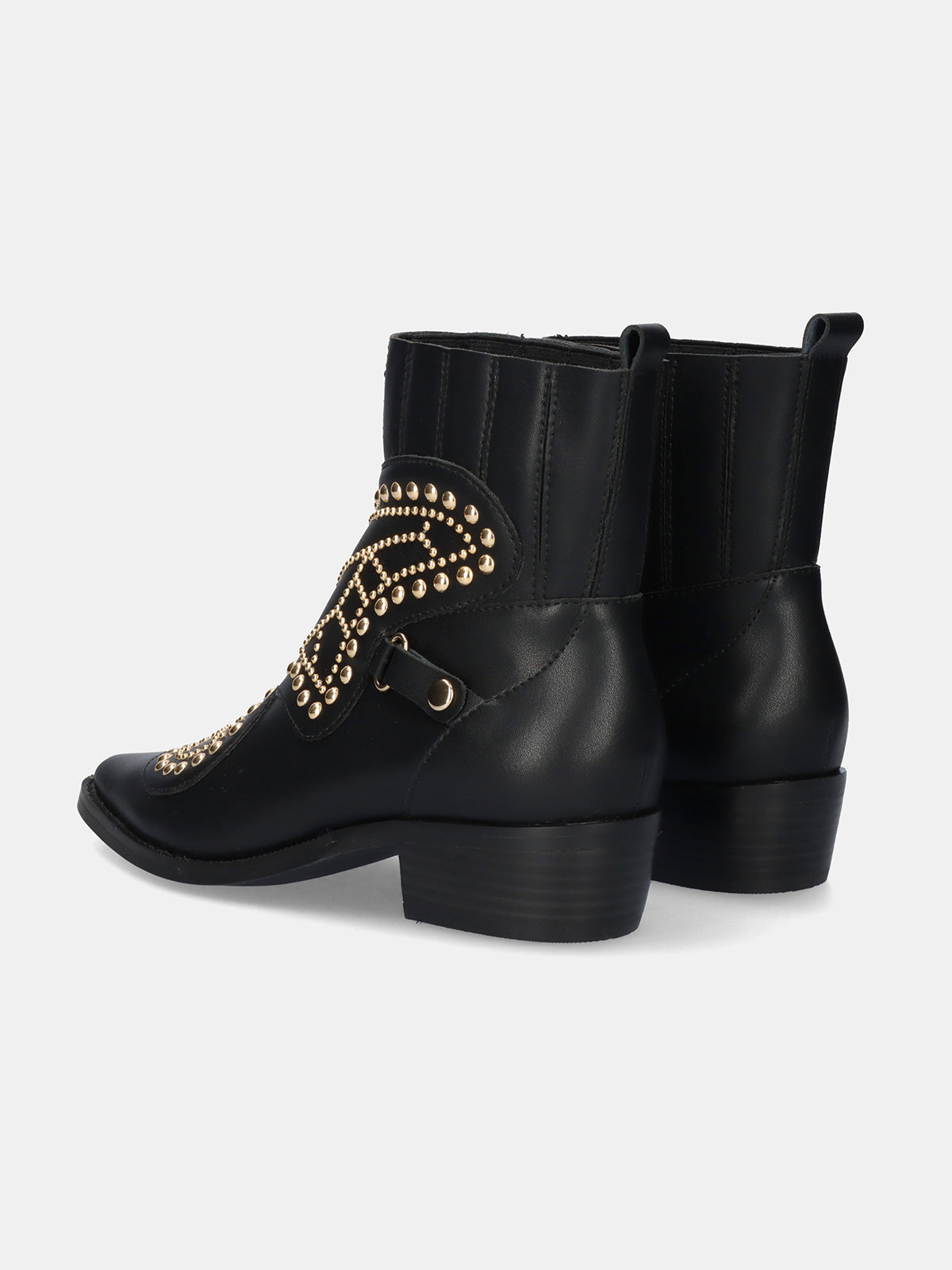 MILAN-026 LEATHER BLACK-GOLD