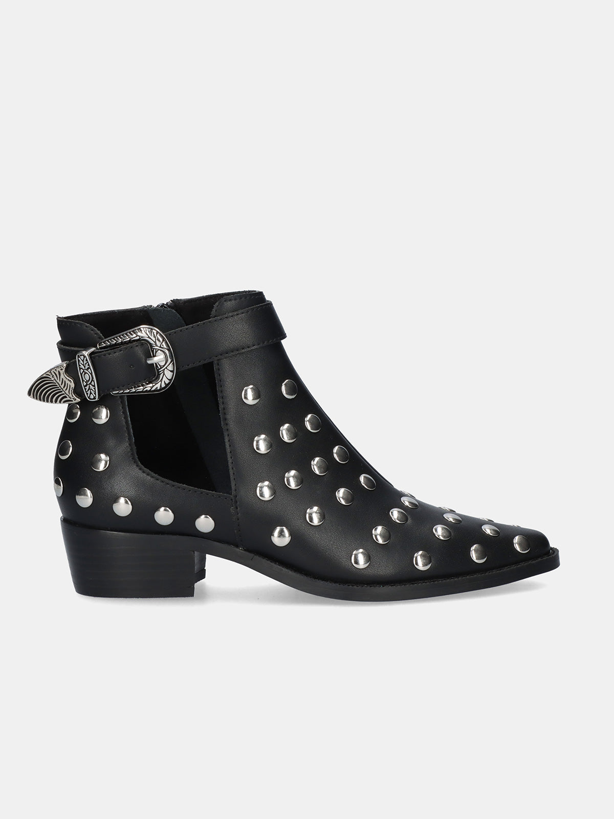 MILAN-027 LEATHER BLACK SILVER