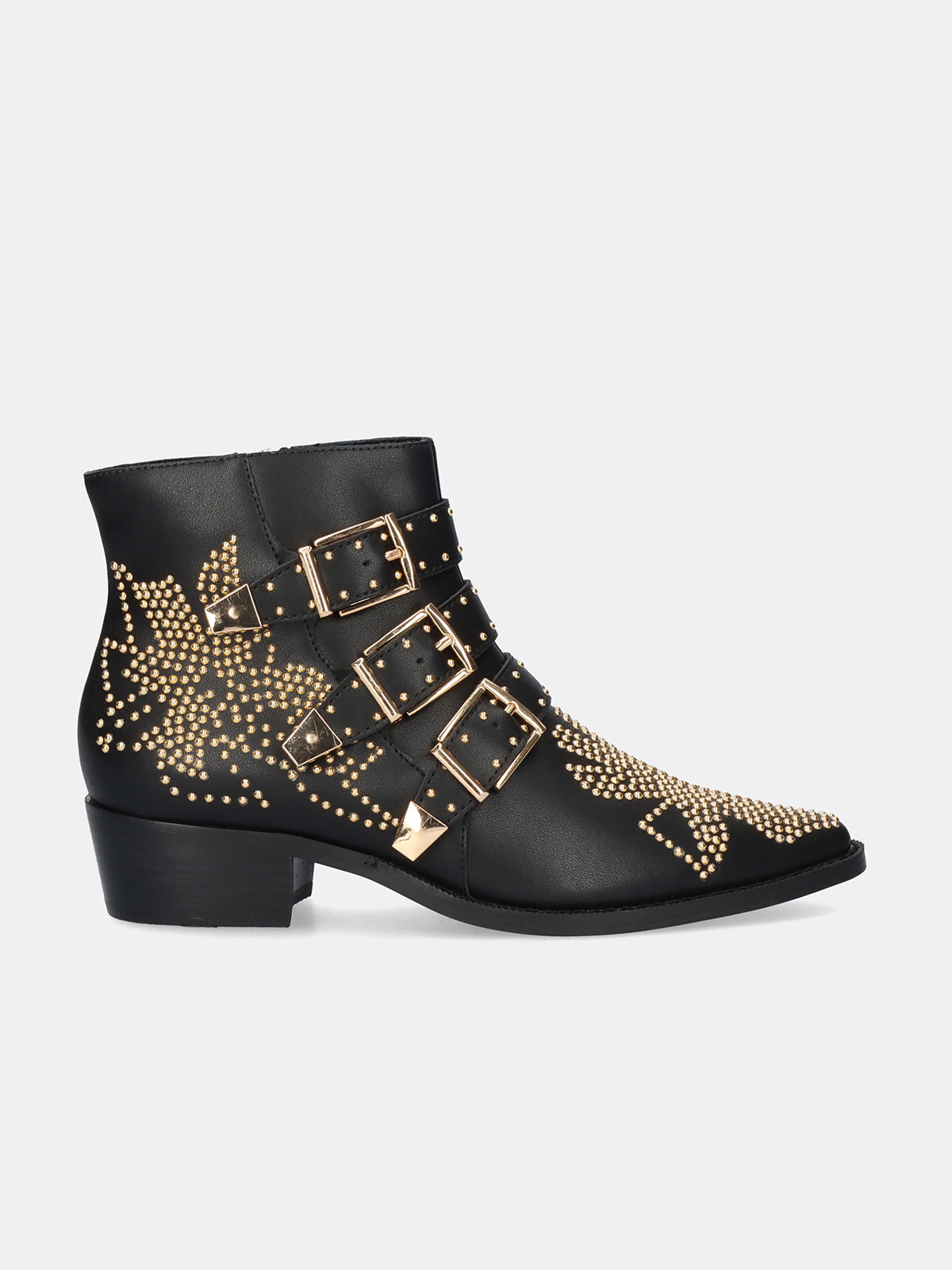 MILAN-030 LEATHER BLACK-GOLD