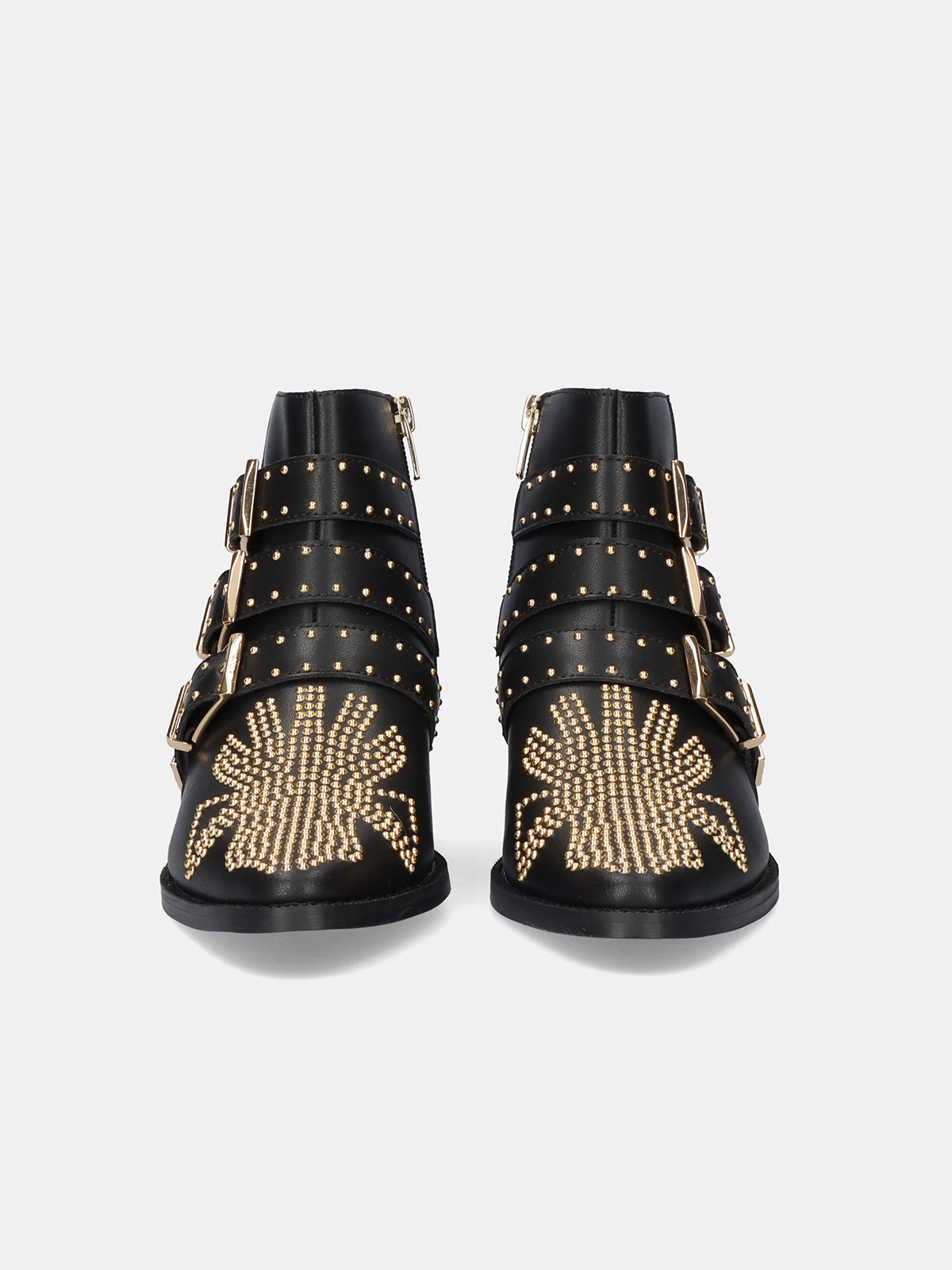 MILAN-030 LEATHER BLACK-GOLD