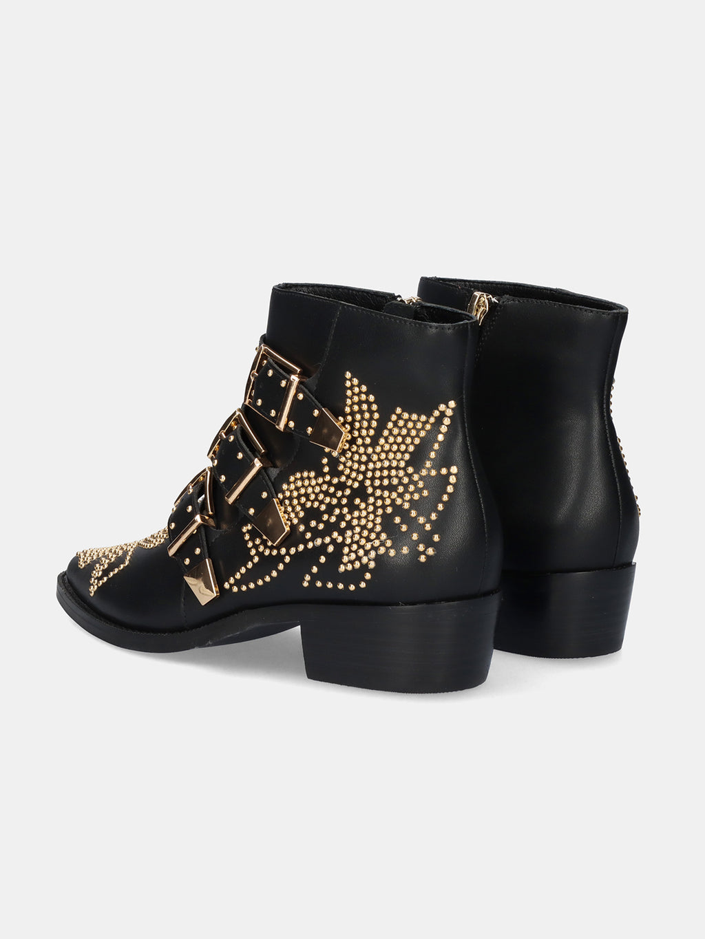 MILAN-030 LEATHER BLACK-GOLD