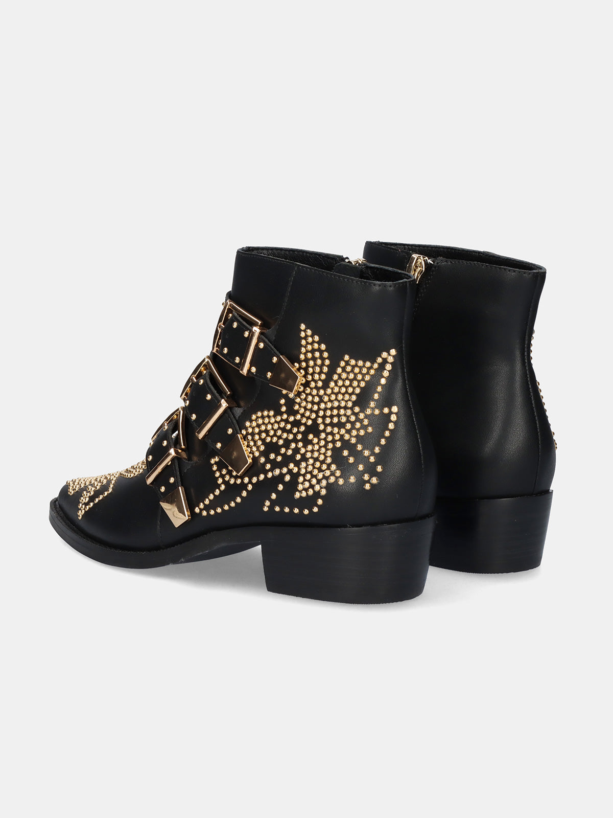MILAN-030 LEATHER BLACK-GOLD