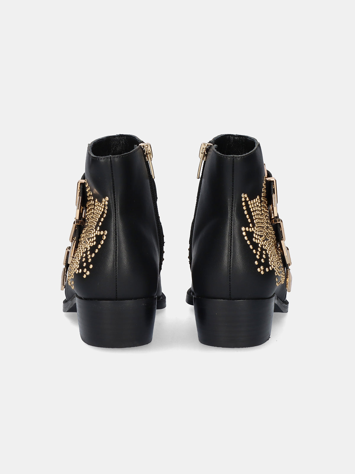 MILAN-030 LEATHER BLACK-GOLD