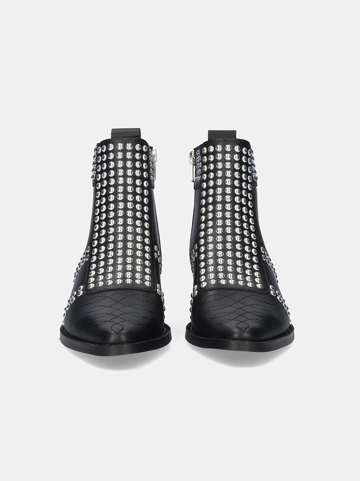 MILAN-031 LEATHER BLACK SILVER