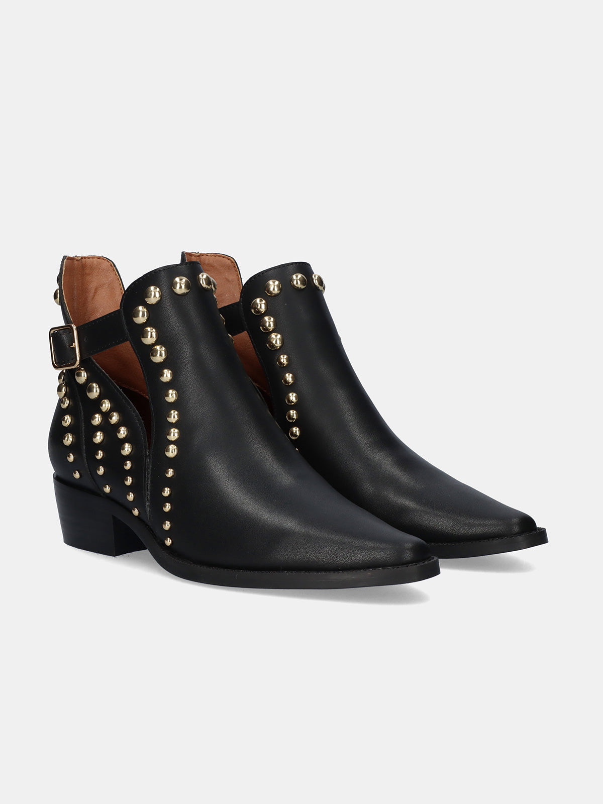 MILAN-032 LEATHER BLACK-GOLD