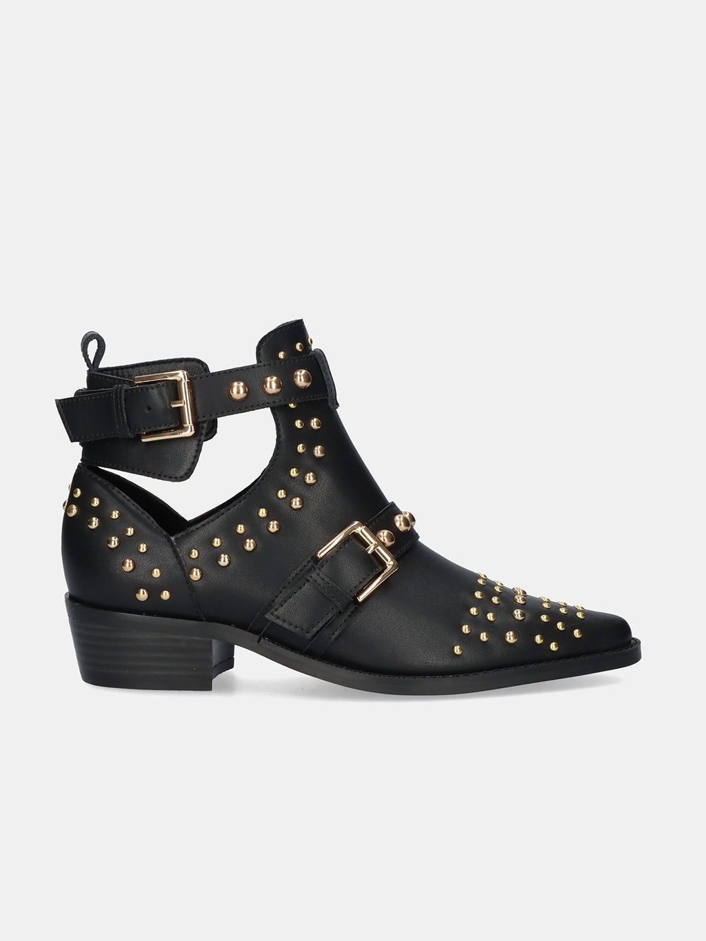 MILAN-047 LEATHER BLACK-GOLD
