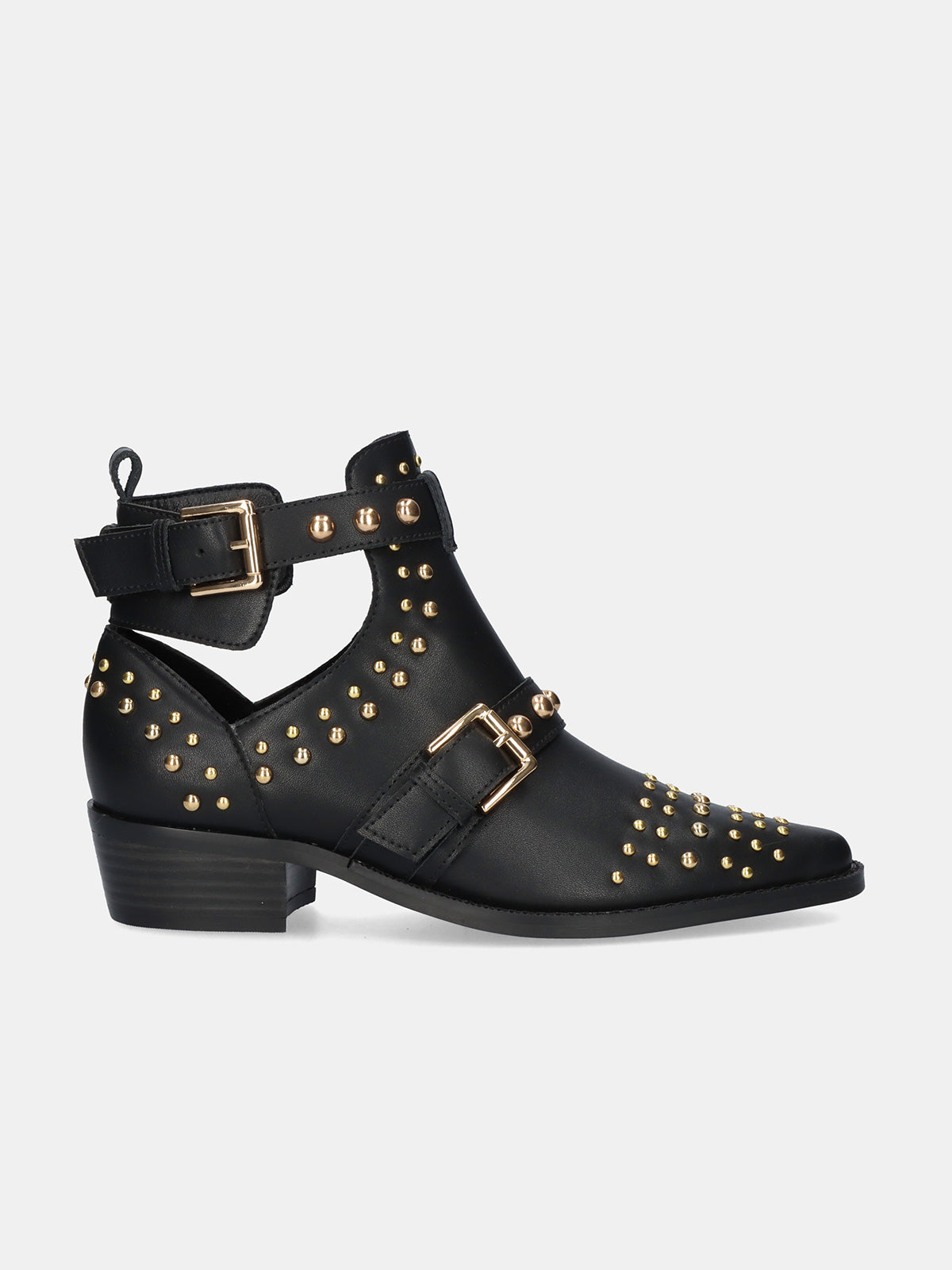 MILAN-047 LEATHER BLACK-GOLD
