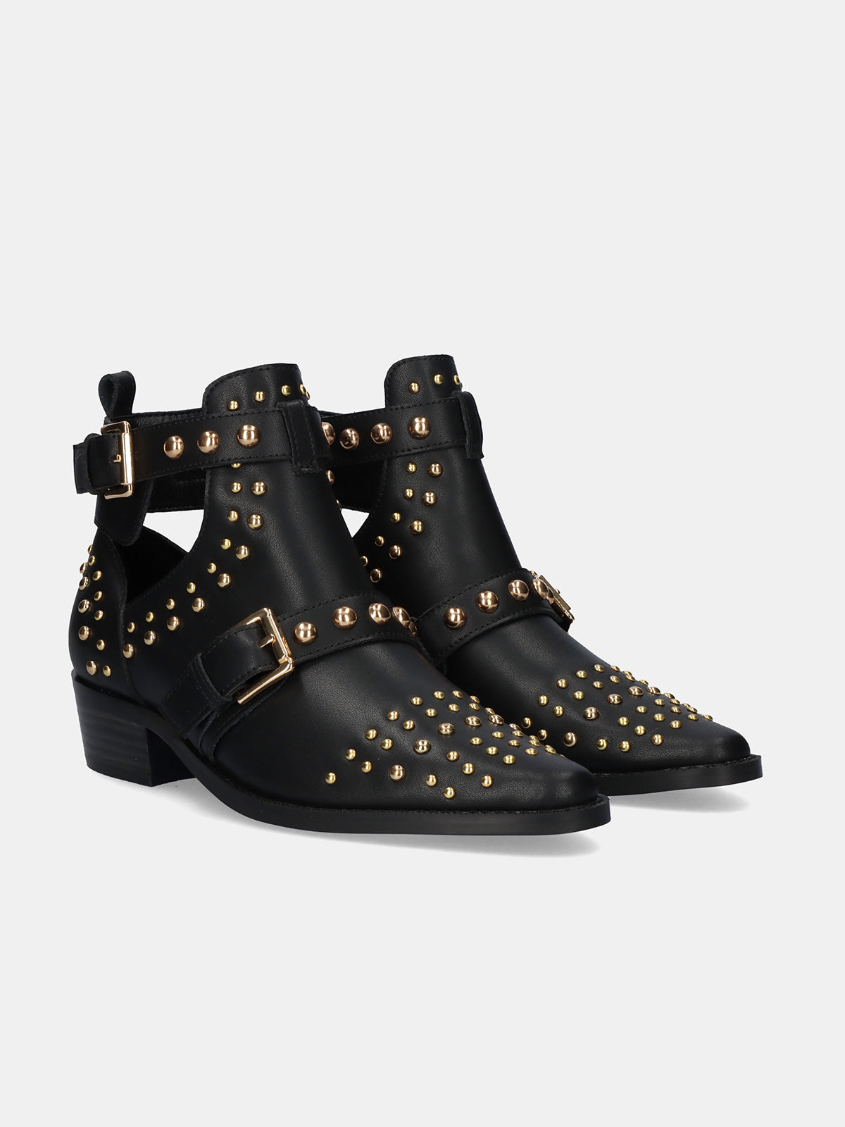MILAN-047 LEATHER BLACK-GOLD