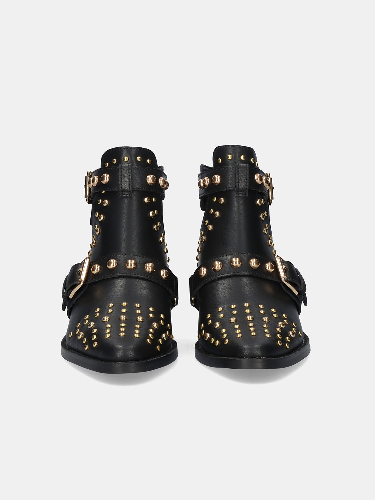 MILAN-047 LEATHER BLACK-GOLD