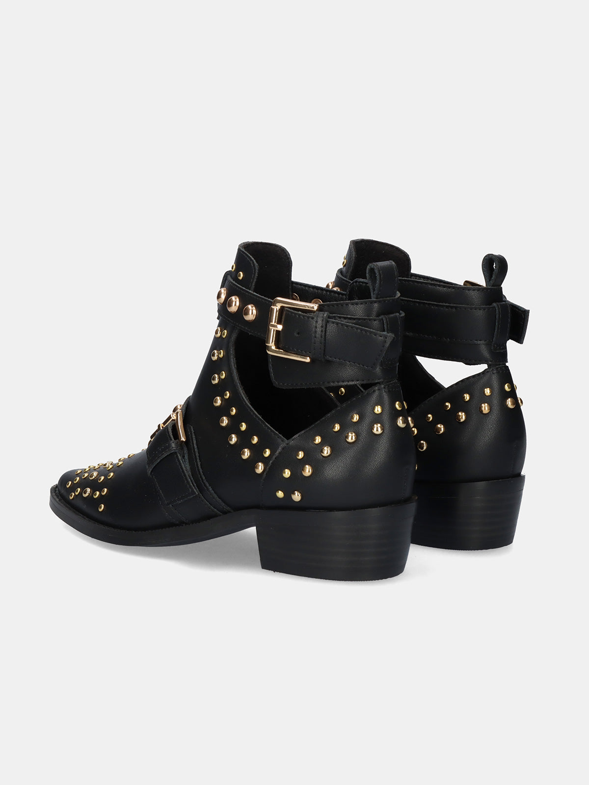 MILAN-047 LEATHER BLACK-GOLD