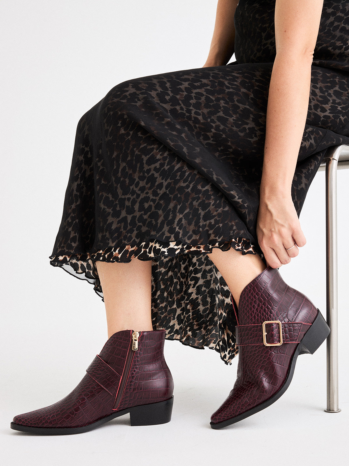 MILAN-053 CROCO BORDEAUX