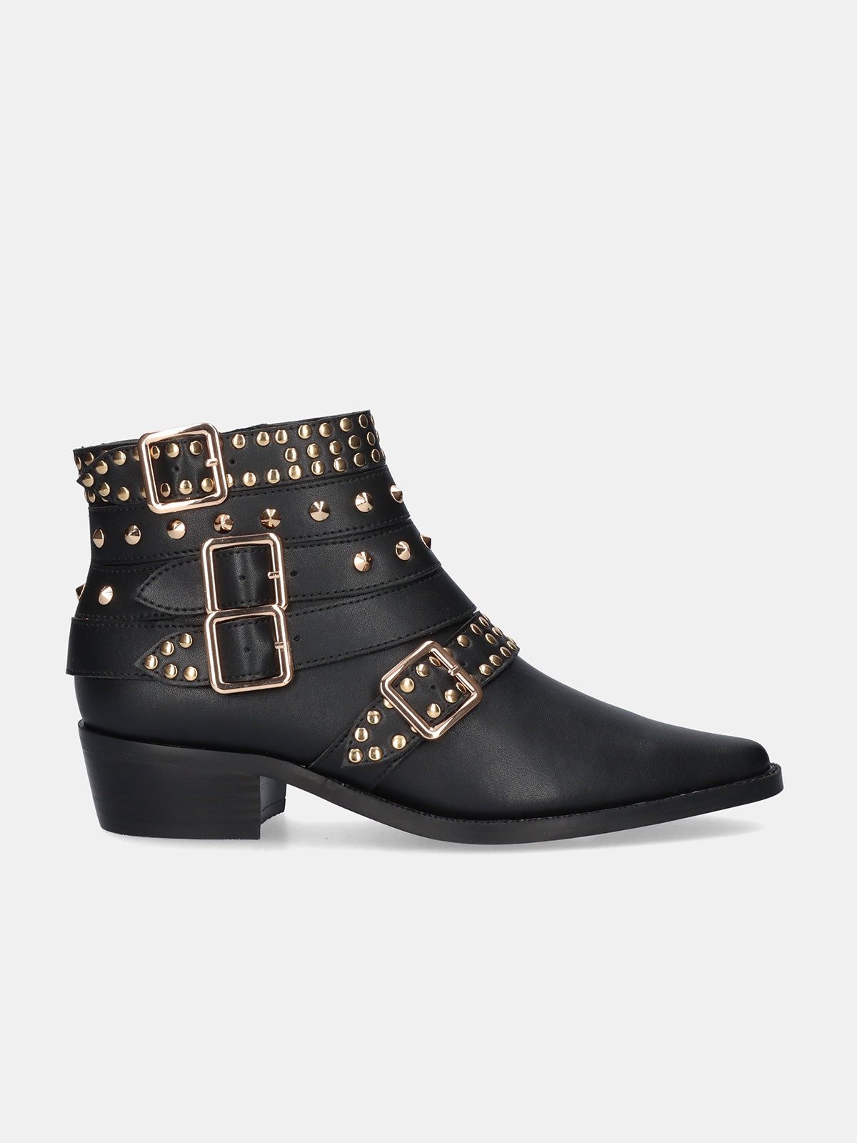 MILAN-059 LEATHER BLACK-GOLD