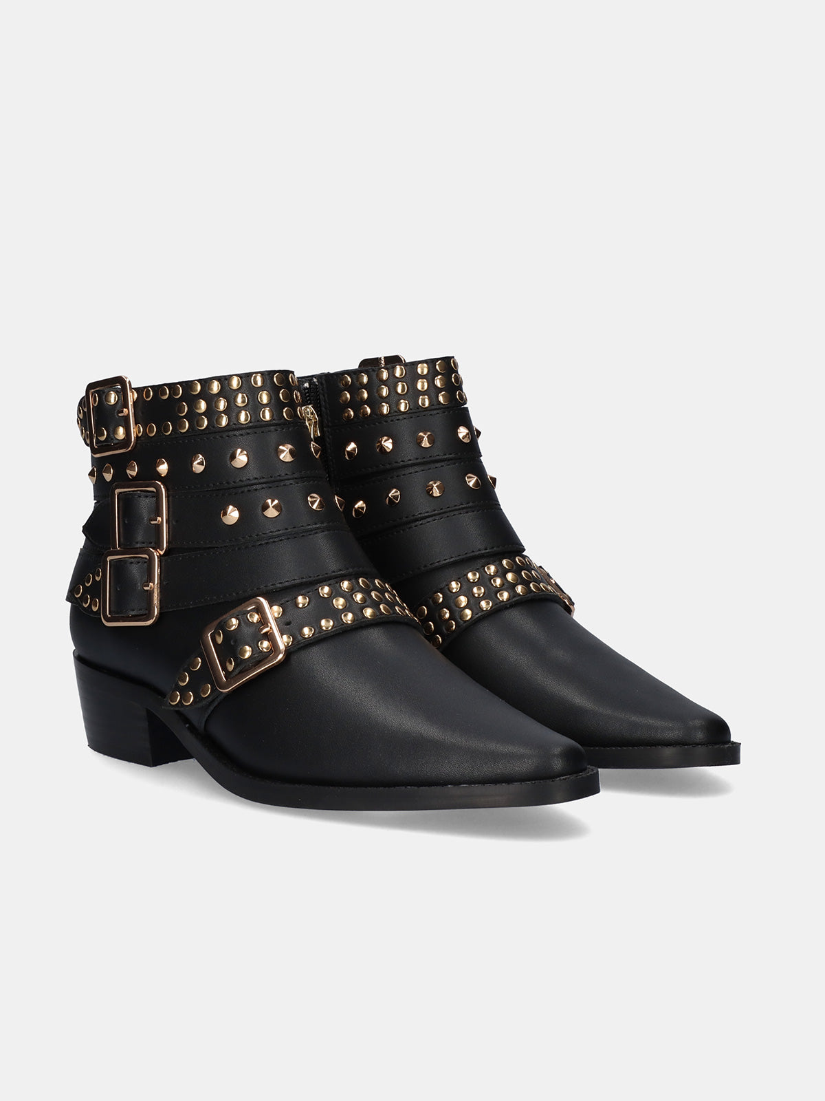 MILAN-059 LEATHER BLACK-GOLD