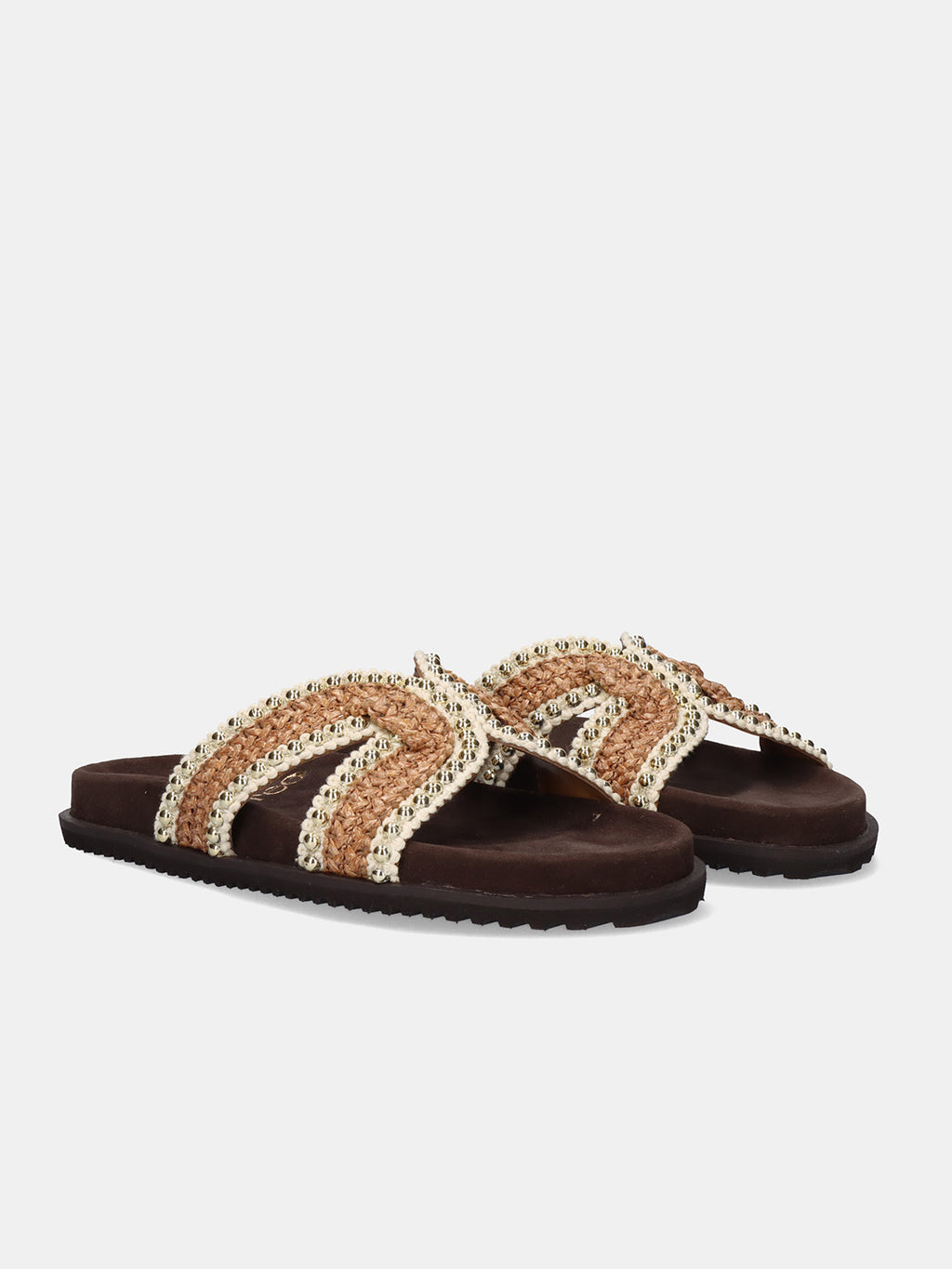 MIRROR-1002 RAFFIA BROWN