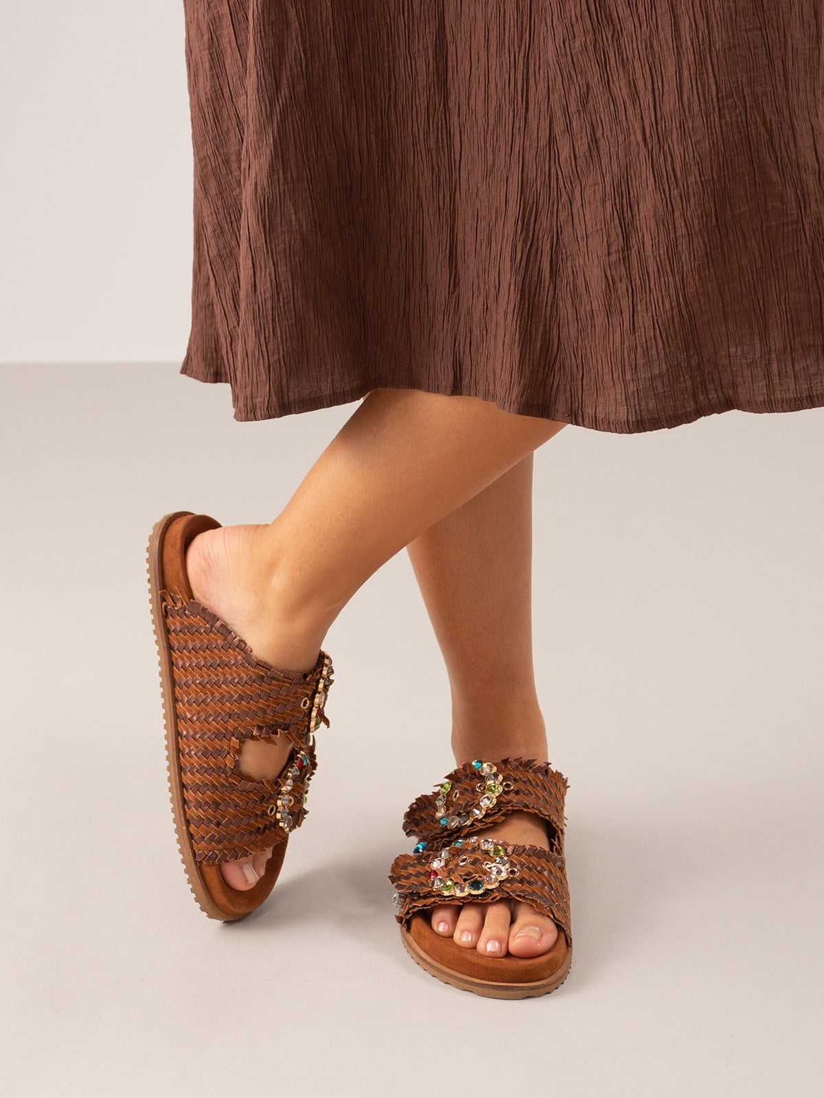 MIRROR-4032 SUEDE CAMEL