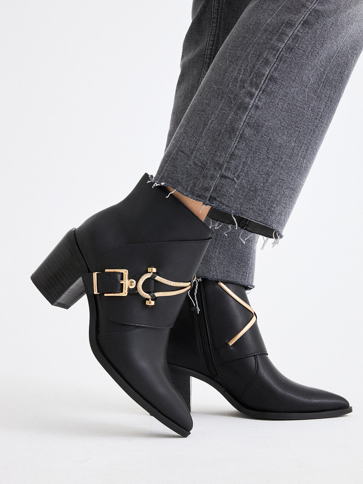 NAPOLES-012 LEATHER BLACK