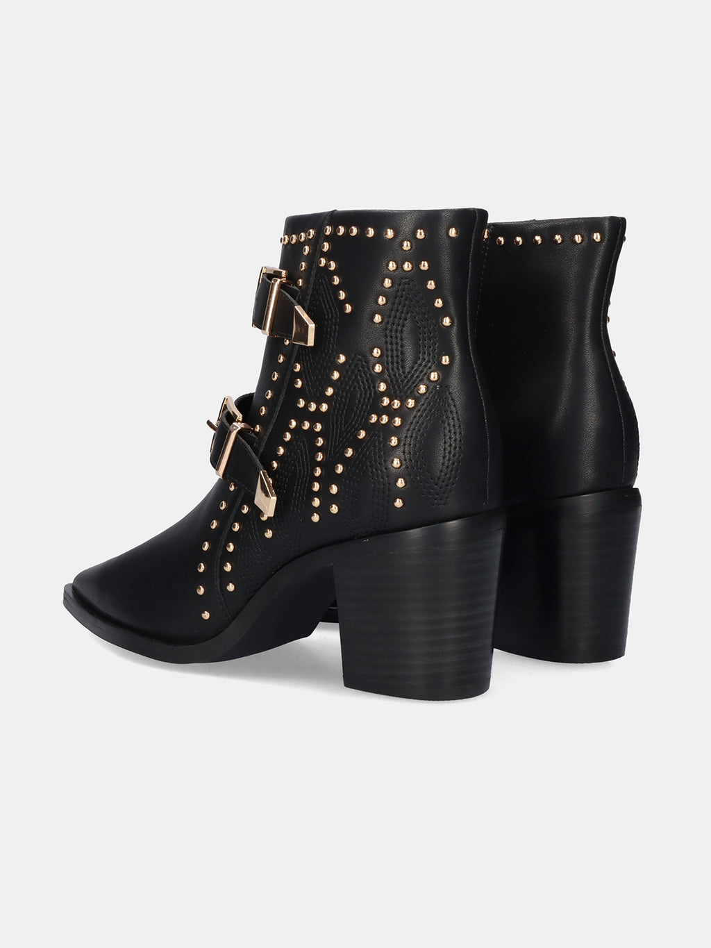 NAPOLES-022 LEATHER BLACK-GOLD