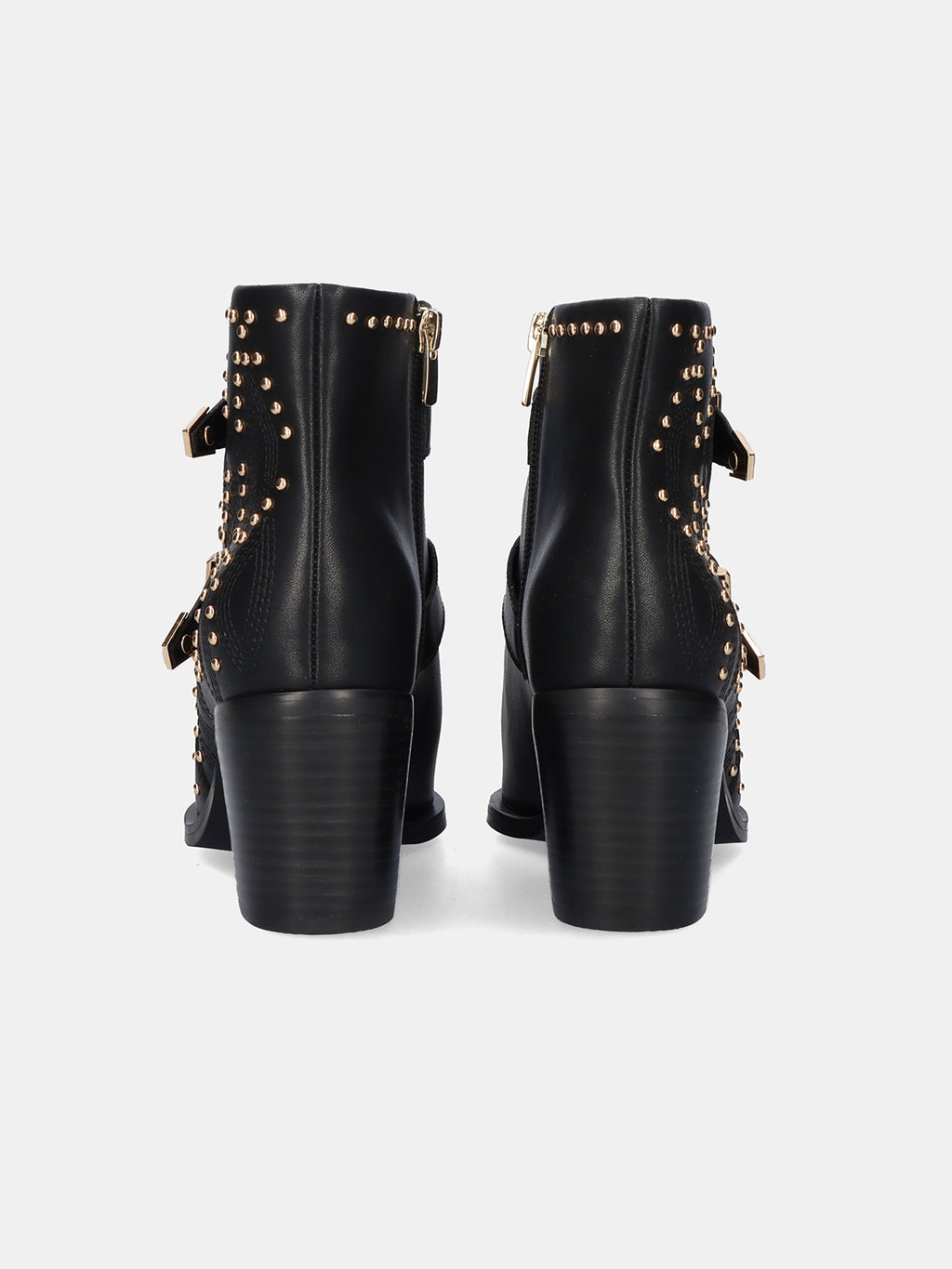 NAPOLES-022 LEATHER BLACK-GOLD