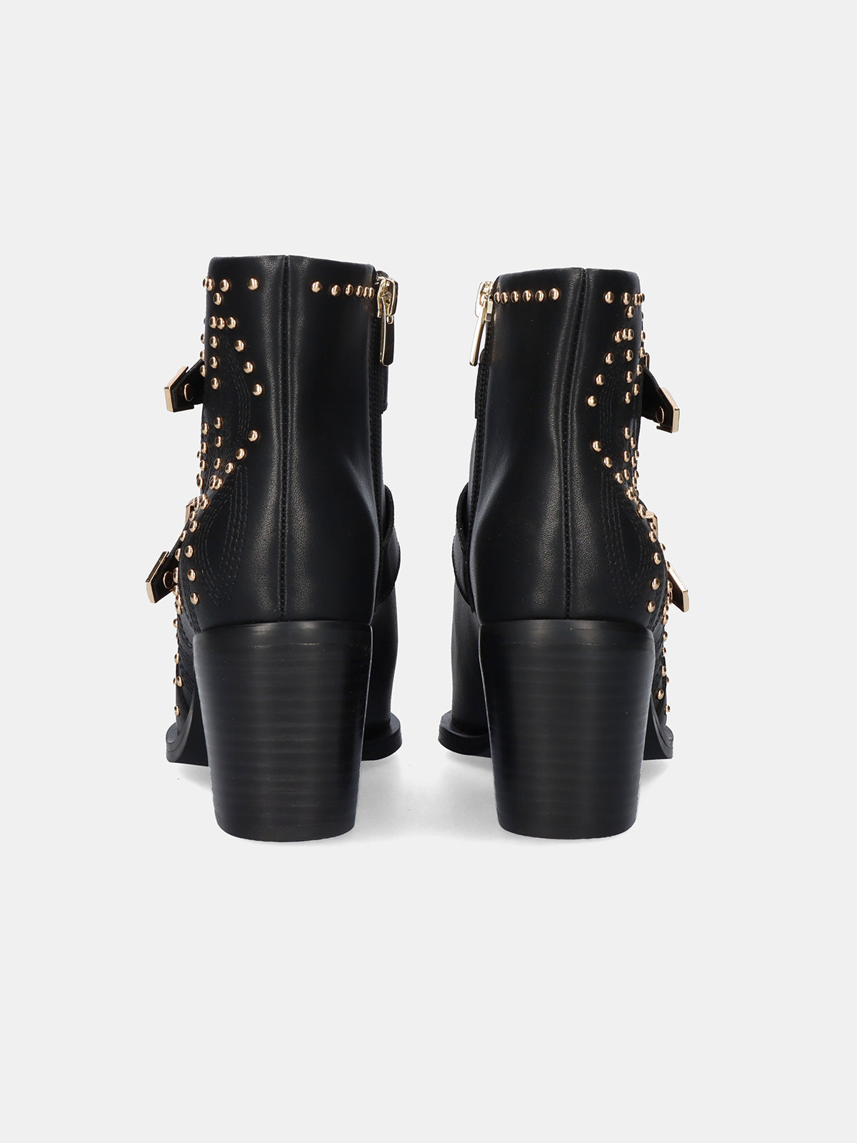 NAPOLES-022 LEATHER BLACK-GOLD