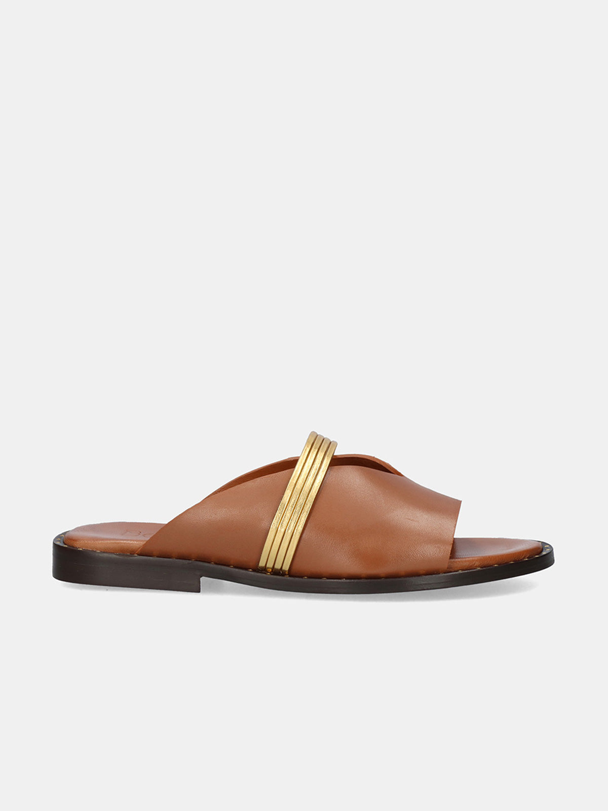 RIGA-220 LEATHER CAMEL GOLD