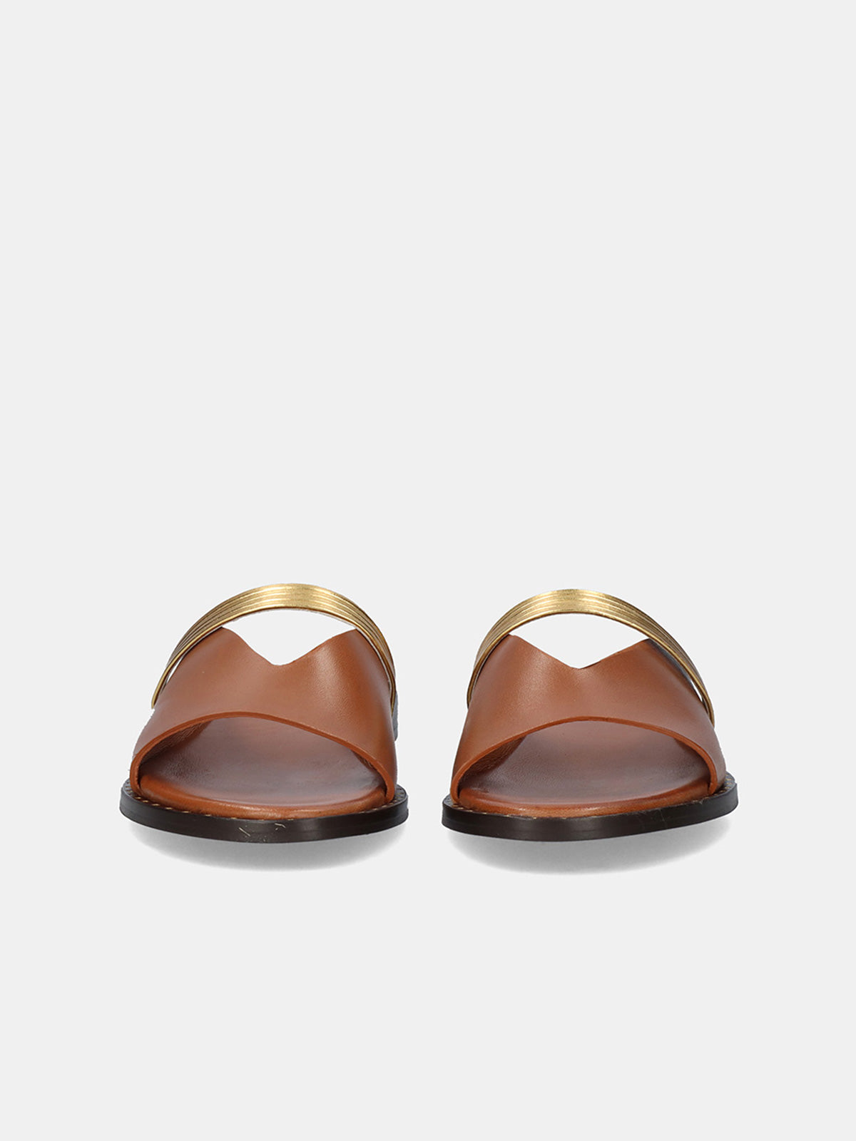 RIGA-220 LEATHER CAMEL GOLD