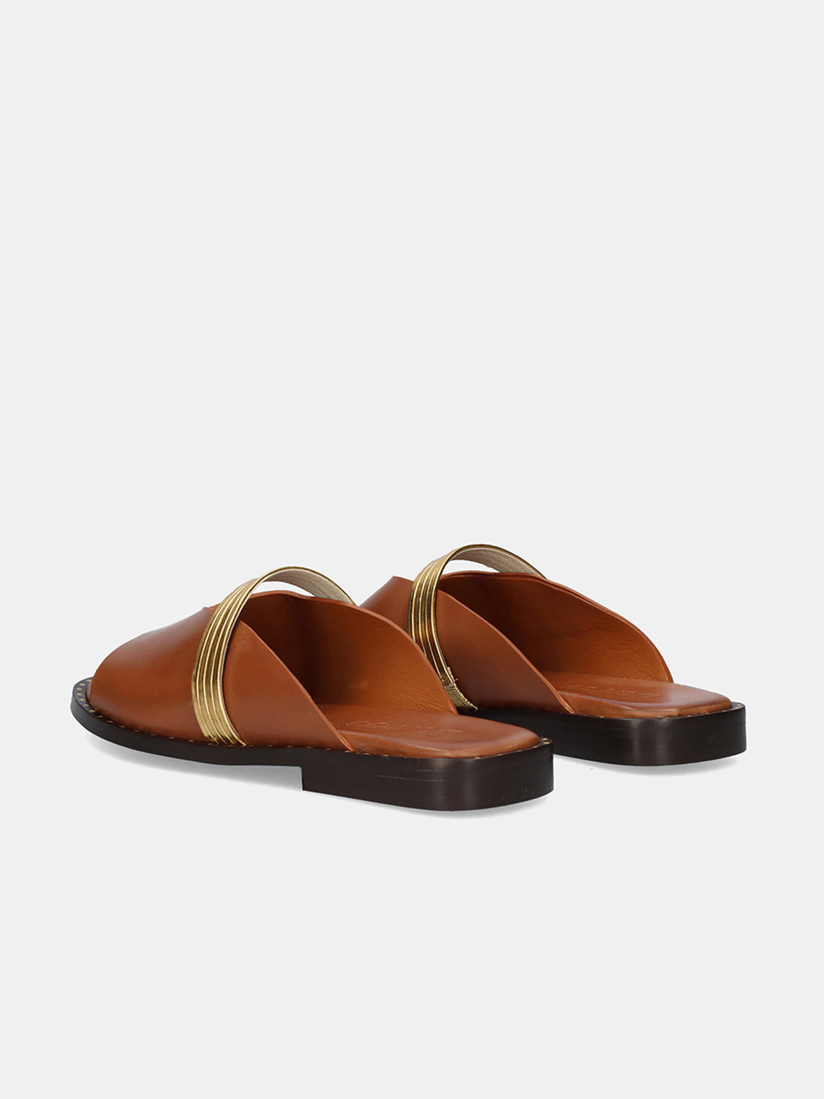 RIGA-220 LEATHER CAMEL GOLD