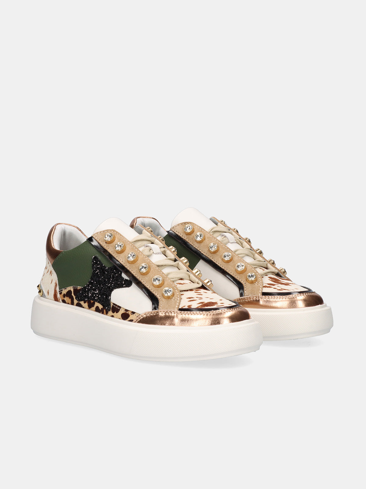 STAR-61 LEOPARD WHITE GREEN