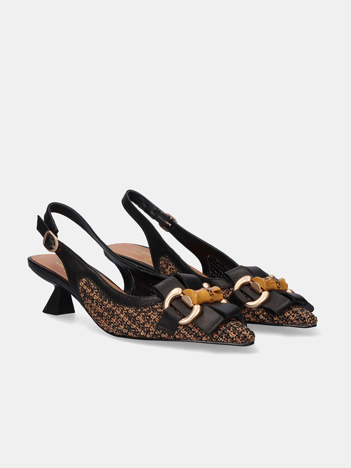 VALENTINA-1636 RAFFIA BLACK