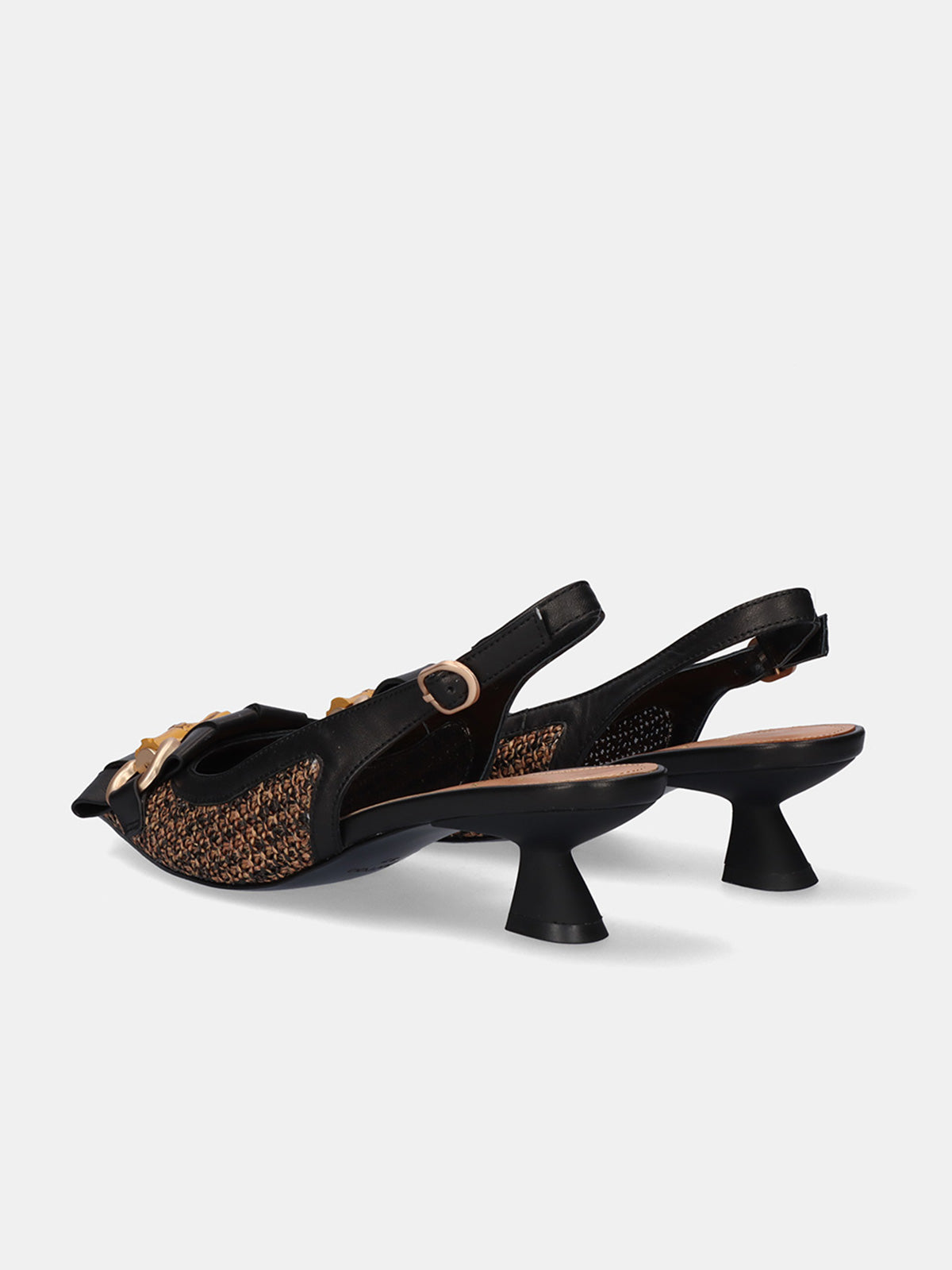 VALENTINA-1636 RAFFIA BLACK