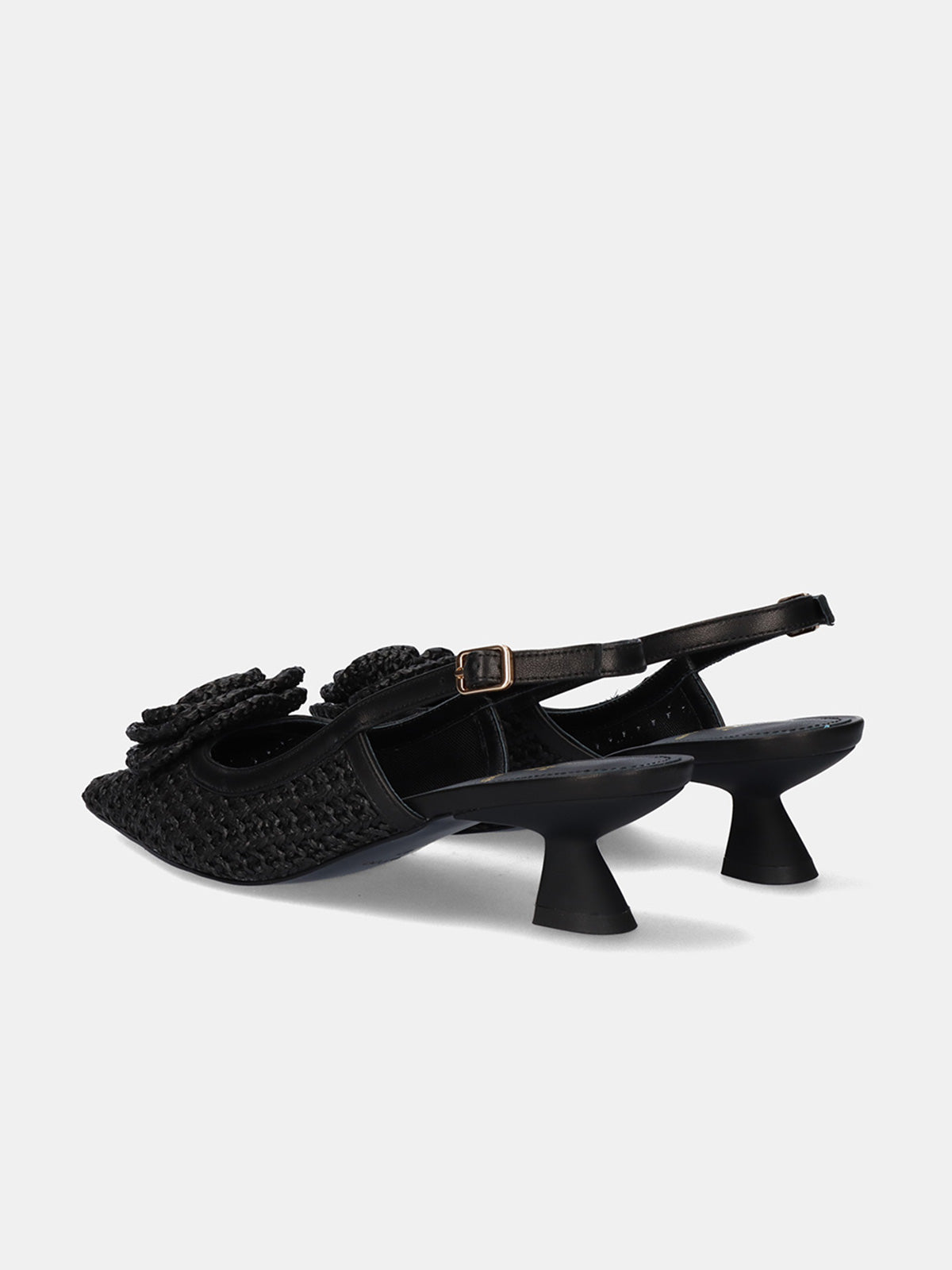 VALENTINA-1637 RAFFIA BLACK