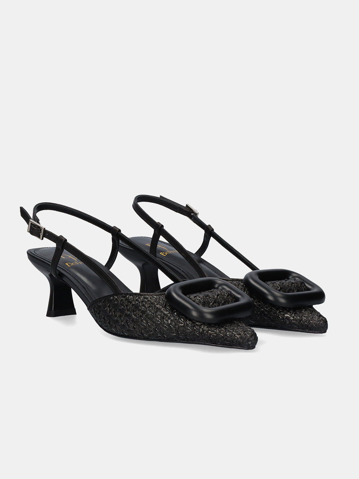 VALENTINA-4094 RAFFIA BLACK