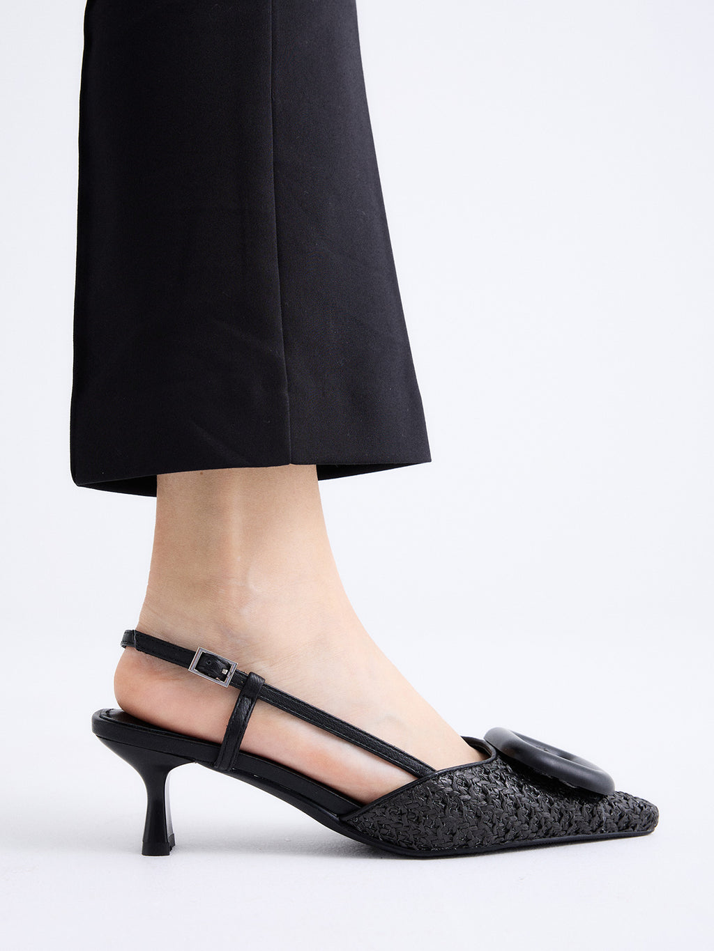 VALENTINA-4094 RAFFIA BLACK