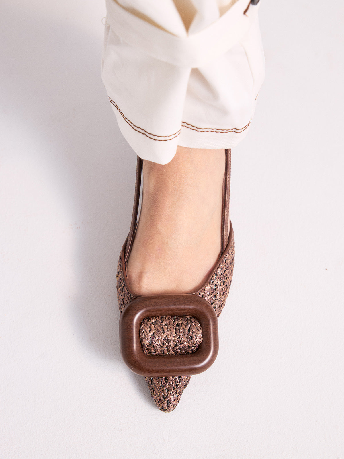 VALENTINA-4094 RAFFIA BROWN